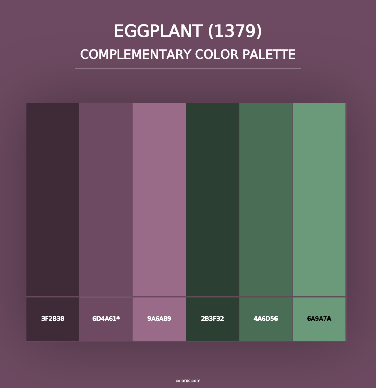 Eggplant (1379) - Complementary Color Palette