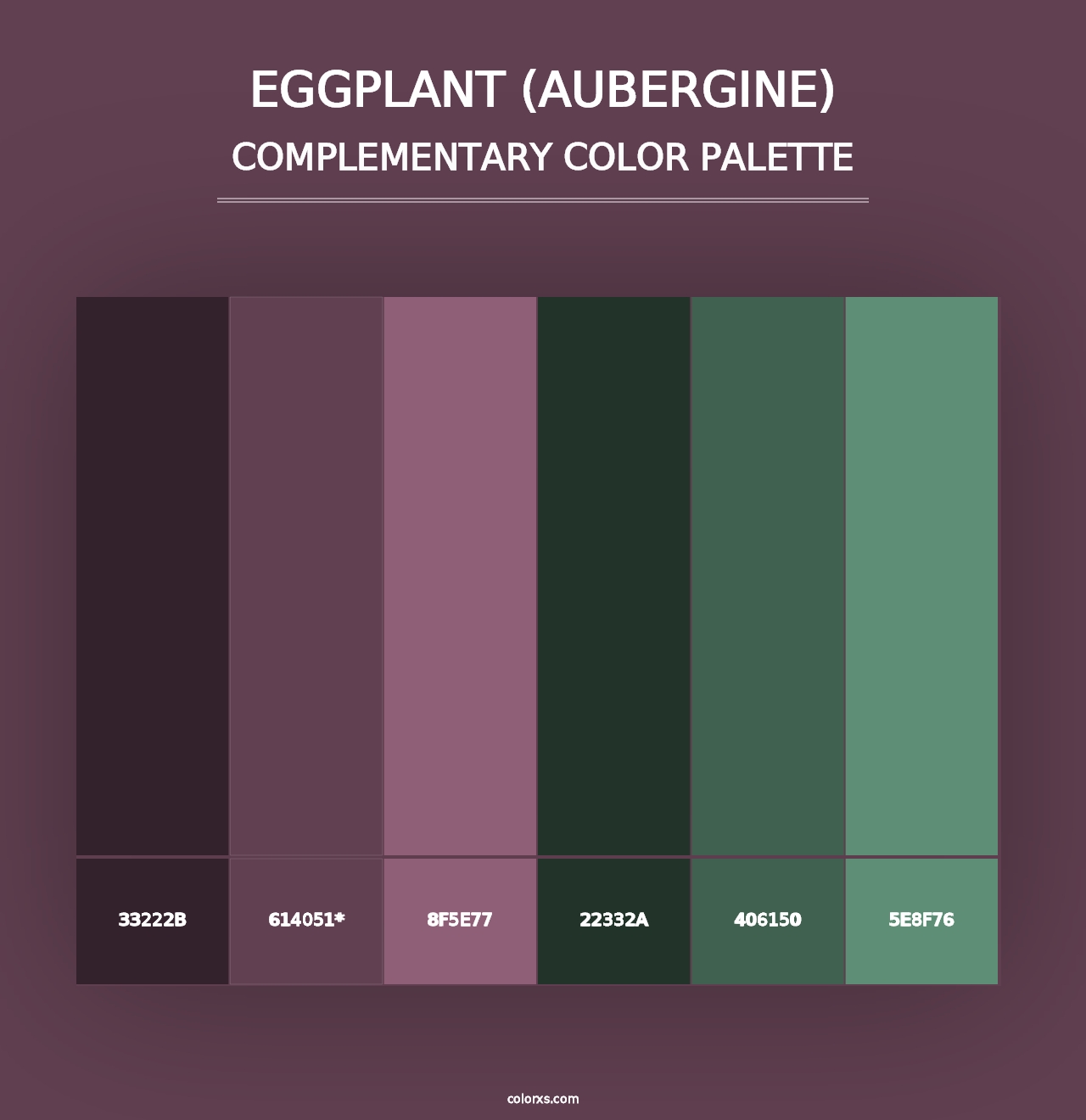 Eggplant (Aubergine) - Complementary Color Palette