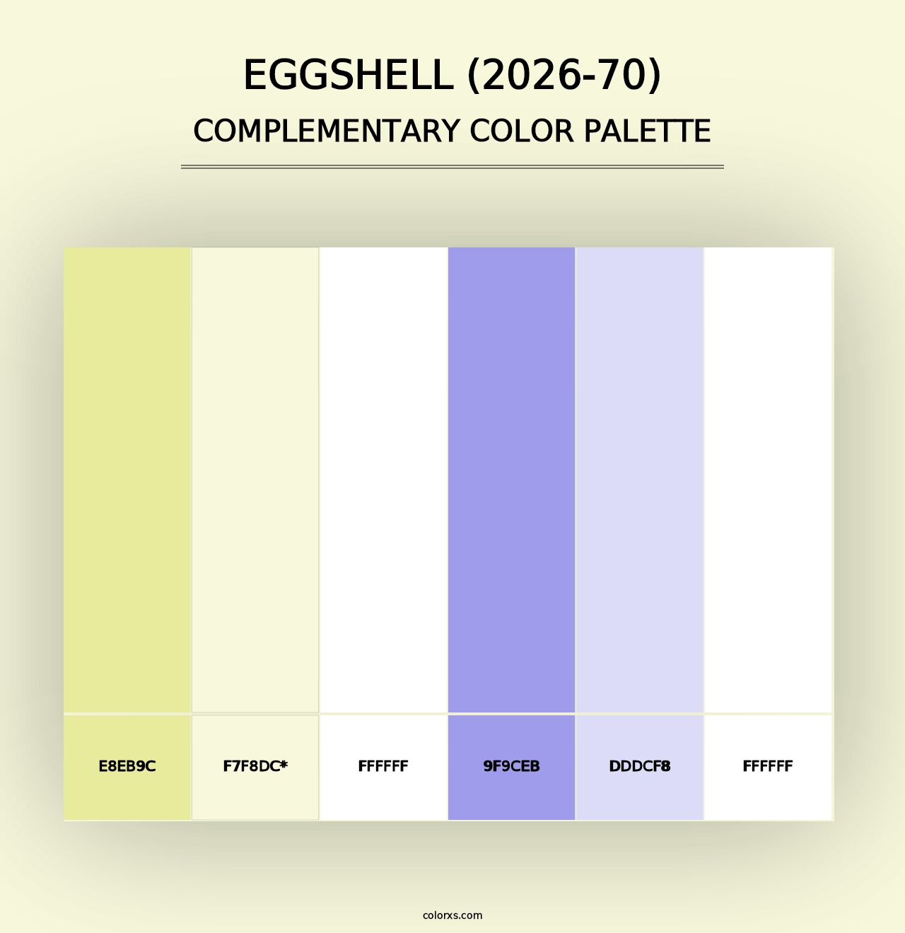 Eggshell (2026-70) - Complementary Color Palette