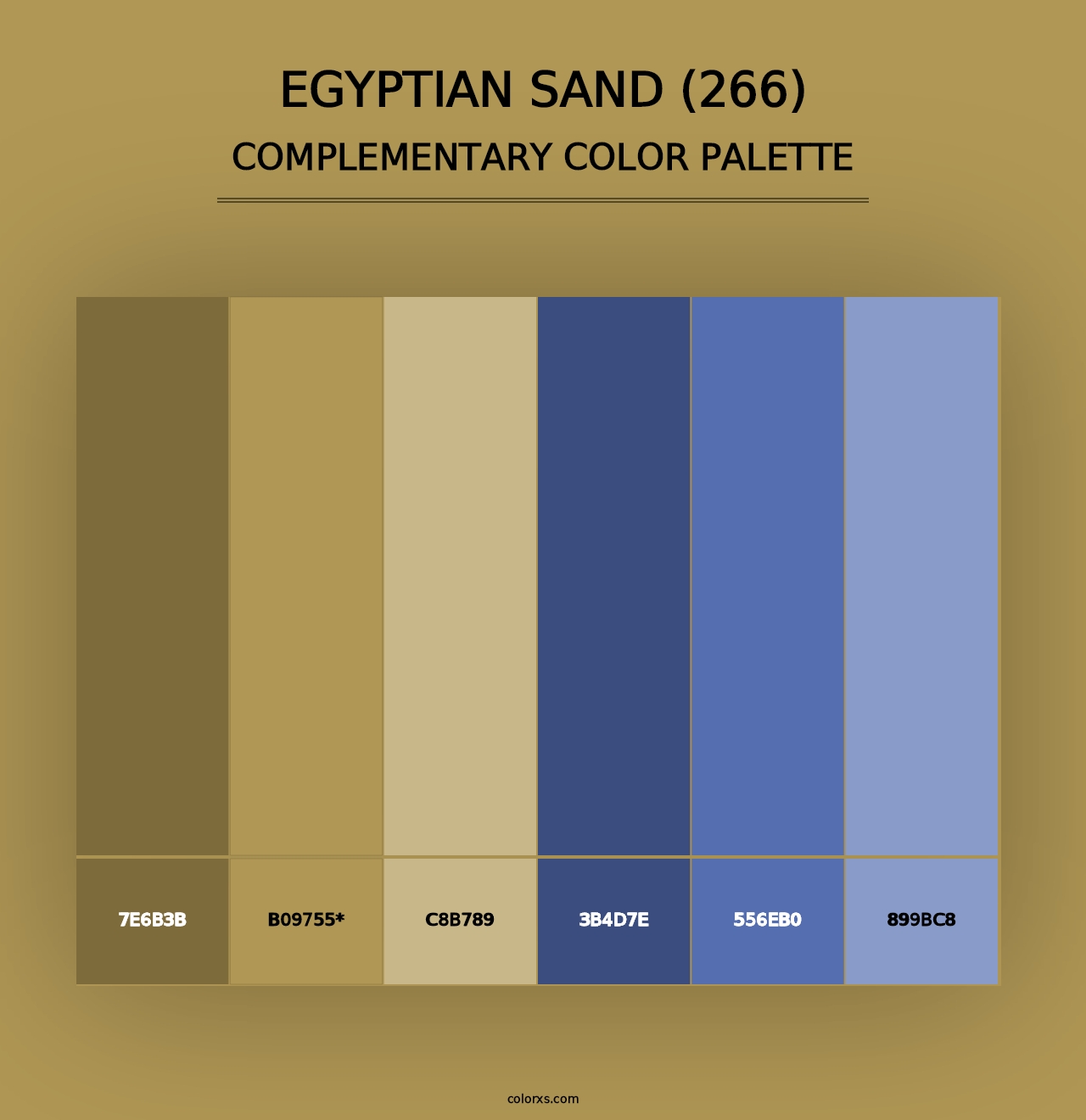 Egyptian Sand (266) - Complementary Color Palette