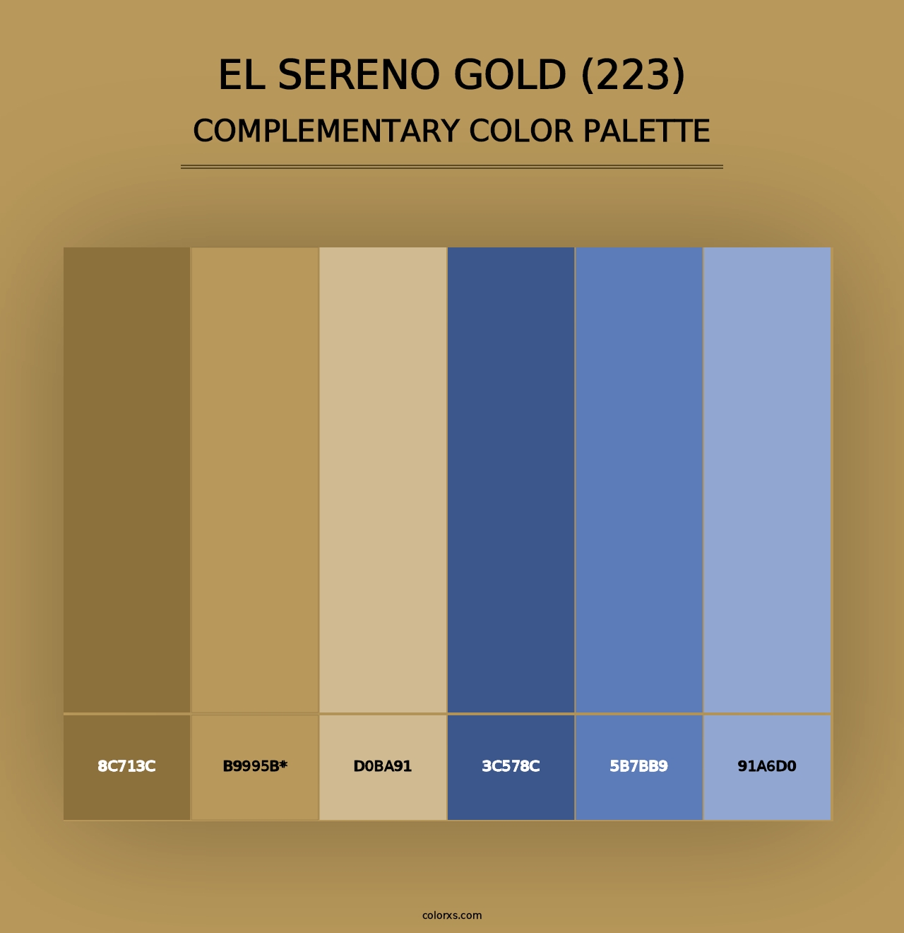 El Sereno Gold (223) - Complementary Color Palette