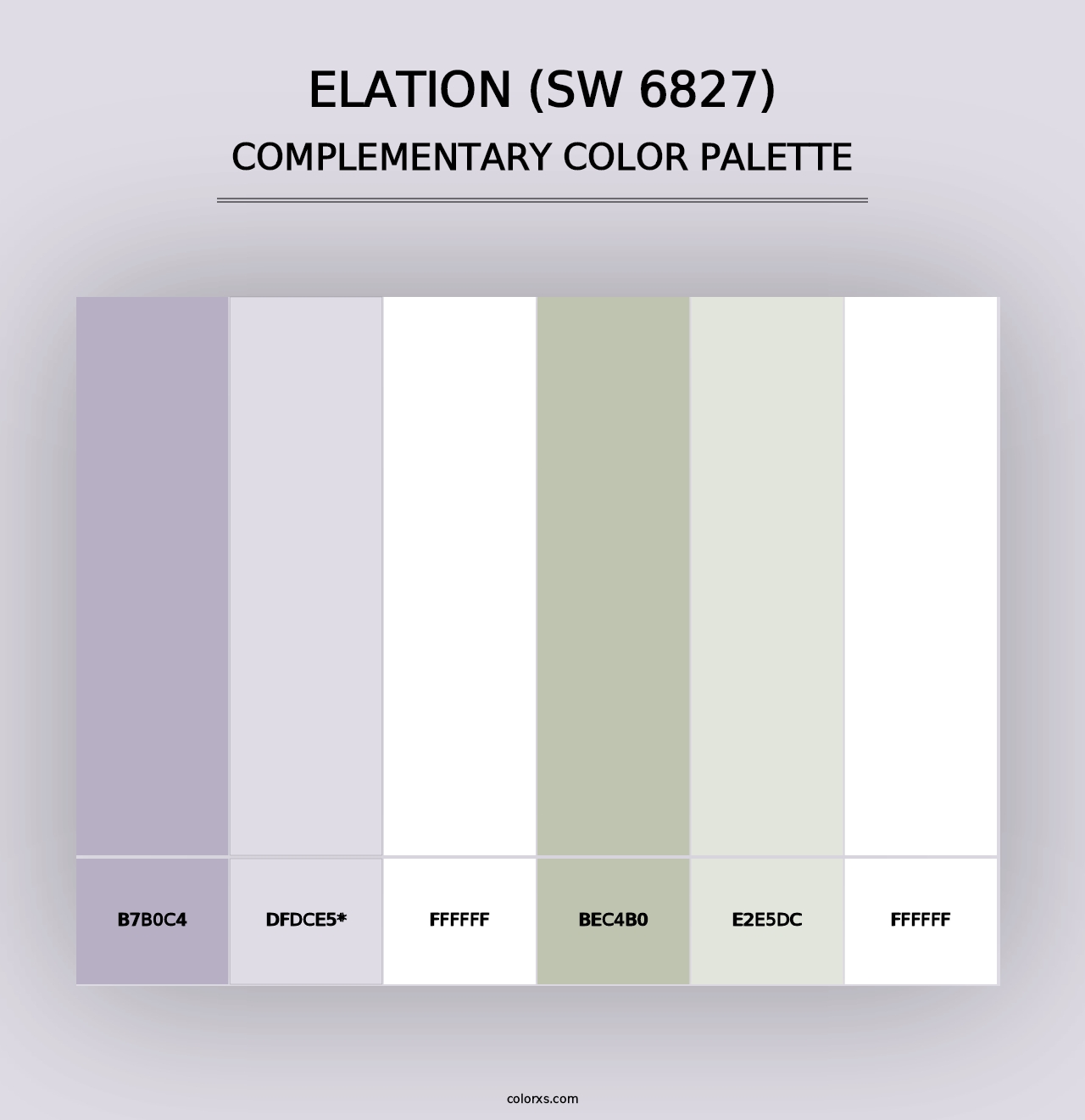 Elation (SW 6827) - Complementary Color Palette