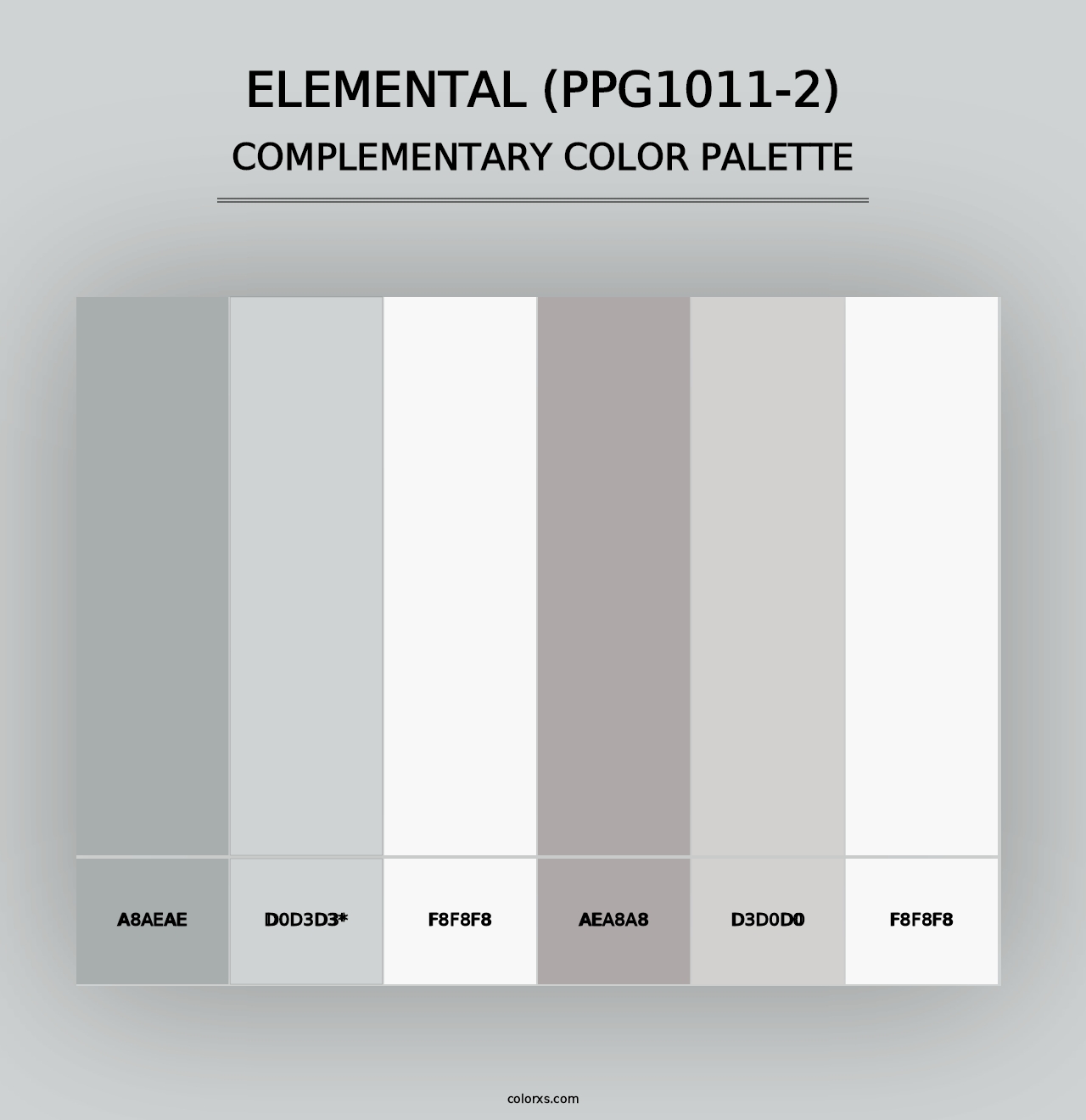 Elemental (PPG1011-2) - Complementary Color Palette