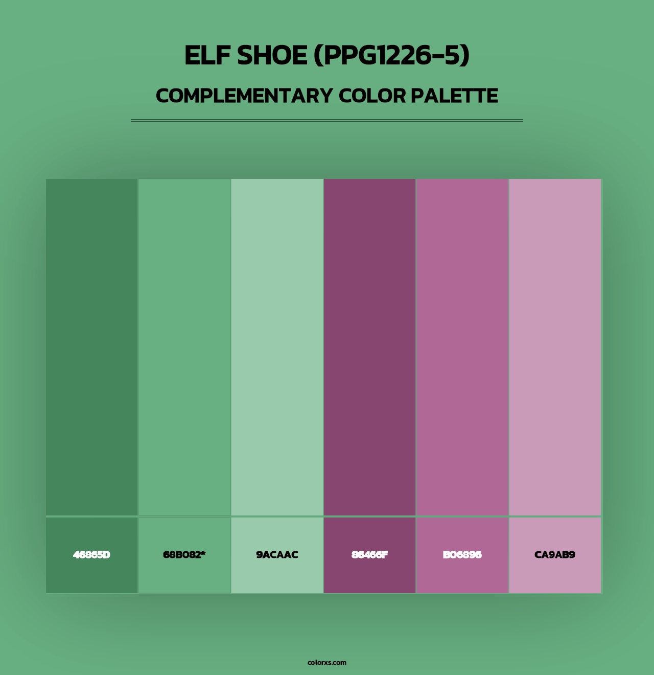 Elf Shoe (PPG1226-5) - Complementary Color Palette