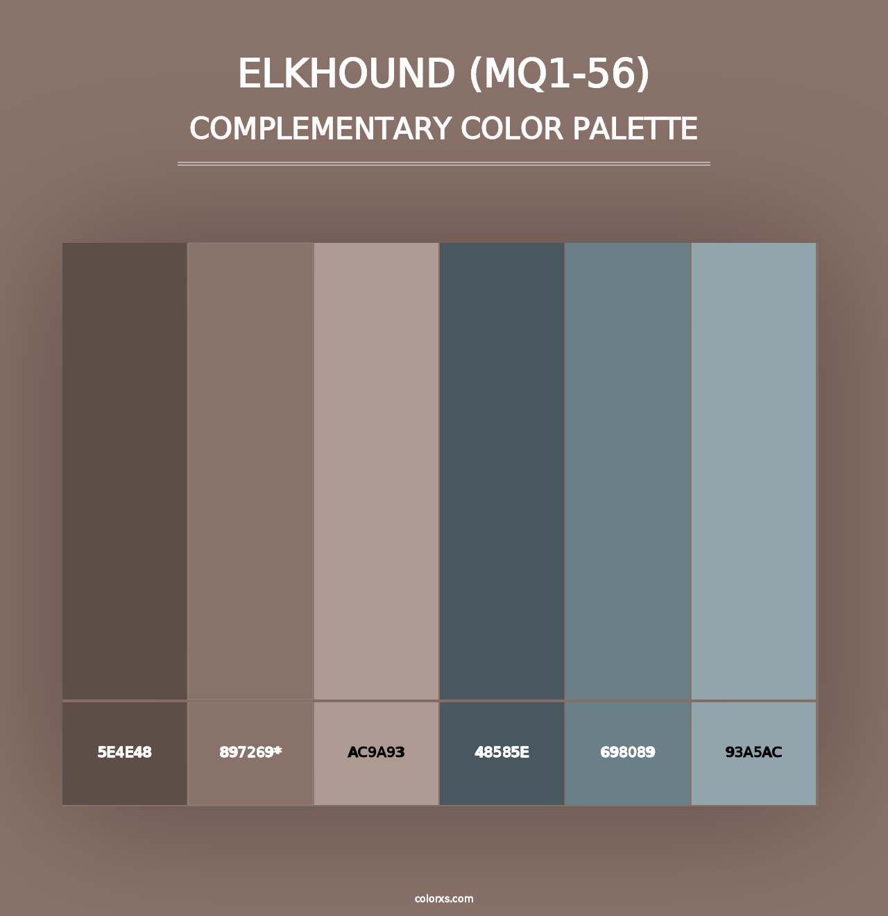 Elkhound (MQ1-56) - Complementary Color Palette