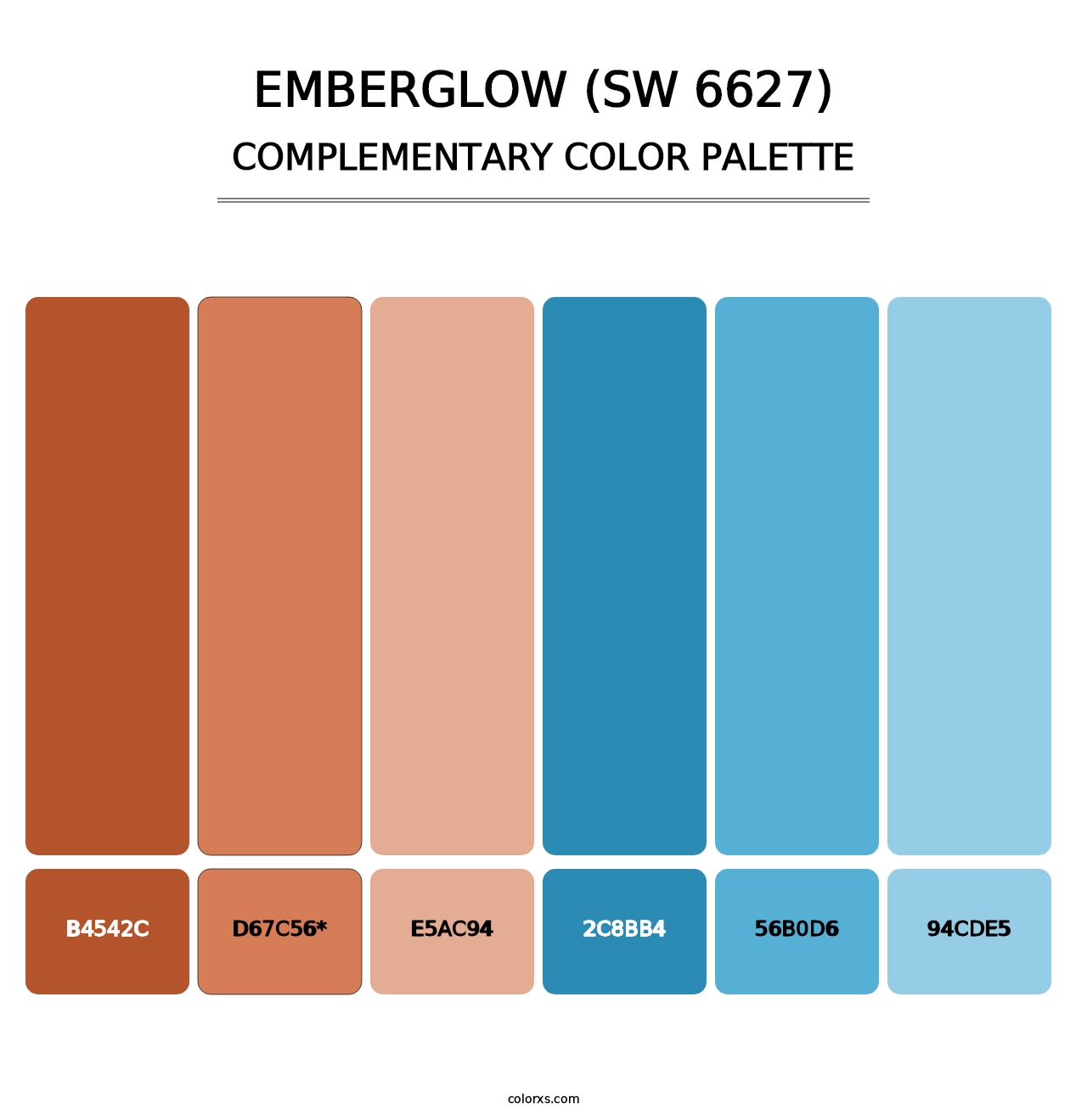 Emberglow (SW 6627) - Complementary Color Palette