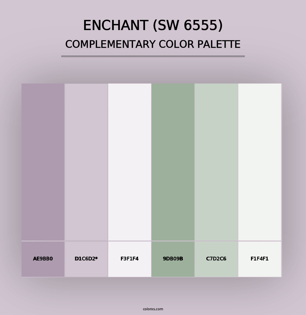 Enchant (SW 6555) - Complementary Color Palette