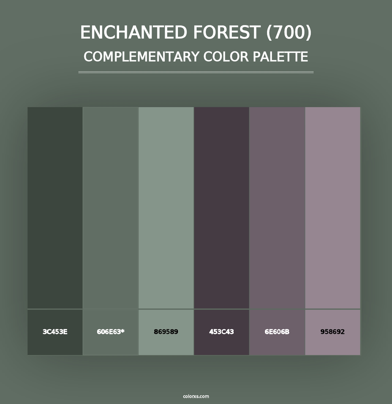 Enchanted Forest (700) - Complementary Color Palette