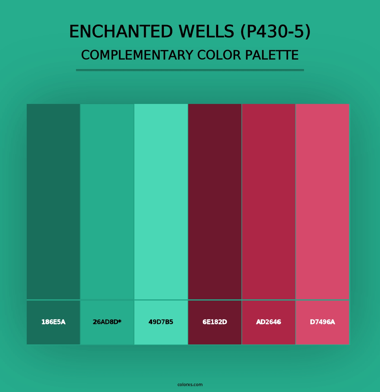 Enchanted Wells (P430-5) - Complementary Color Palette