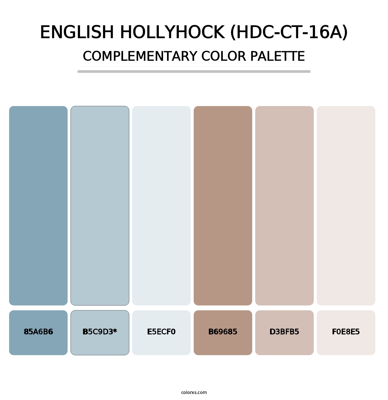 English Hollyhock (HDC-CT-16A) - Complementary Color Palette