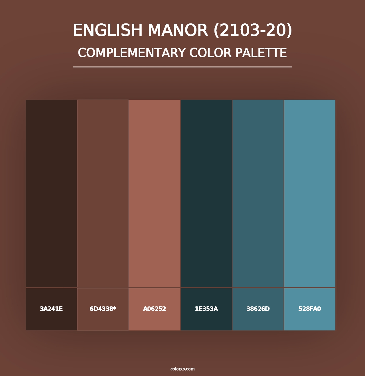 English Manor (2103-20) - Complementary Color Palette