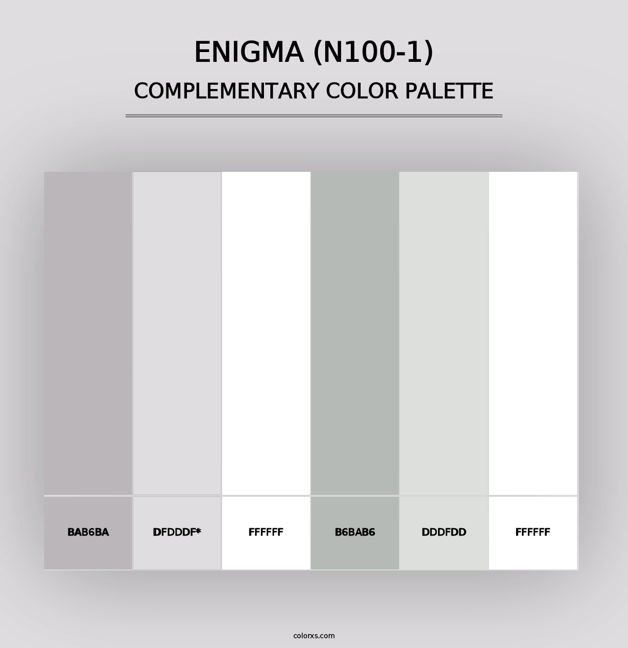 Enigma (N100-1) - Complementary Color Palette