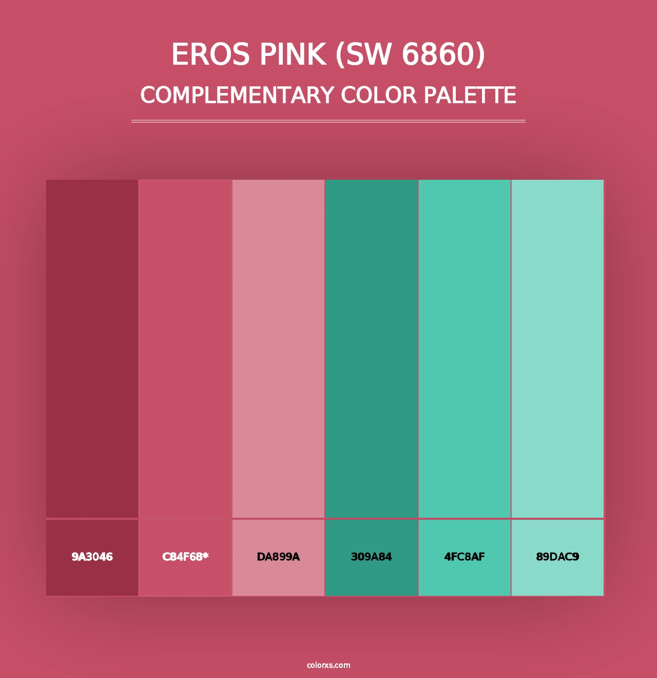 Eros Pink (SW 6860) - Complementary Color Palette