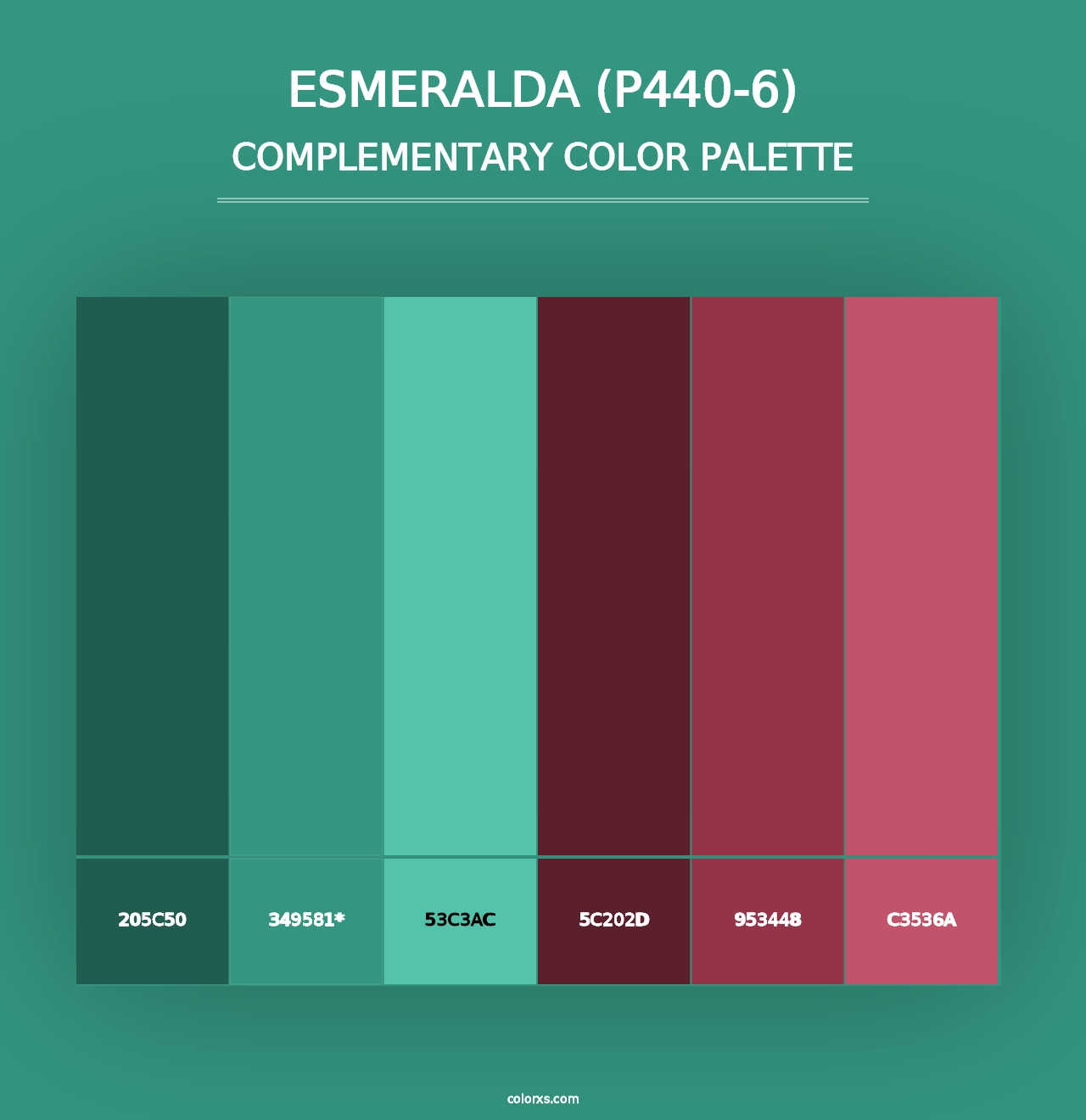 Esmeralda (P440-6) - Complementary Color Palette