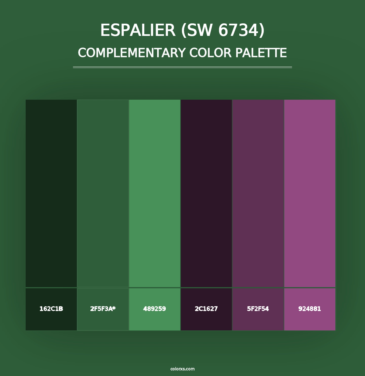 Espalier (SW 6734) - Complementary Color Palette