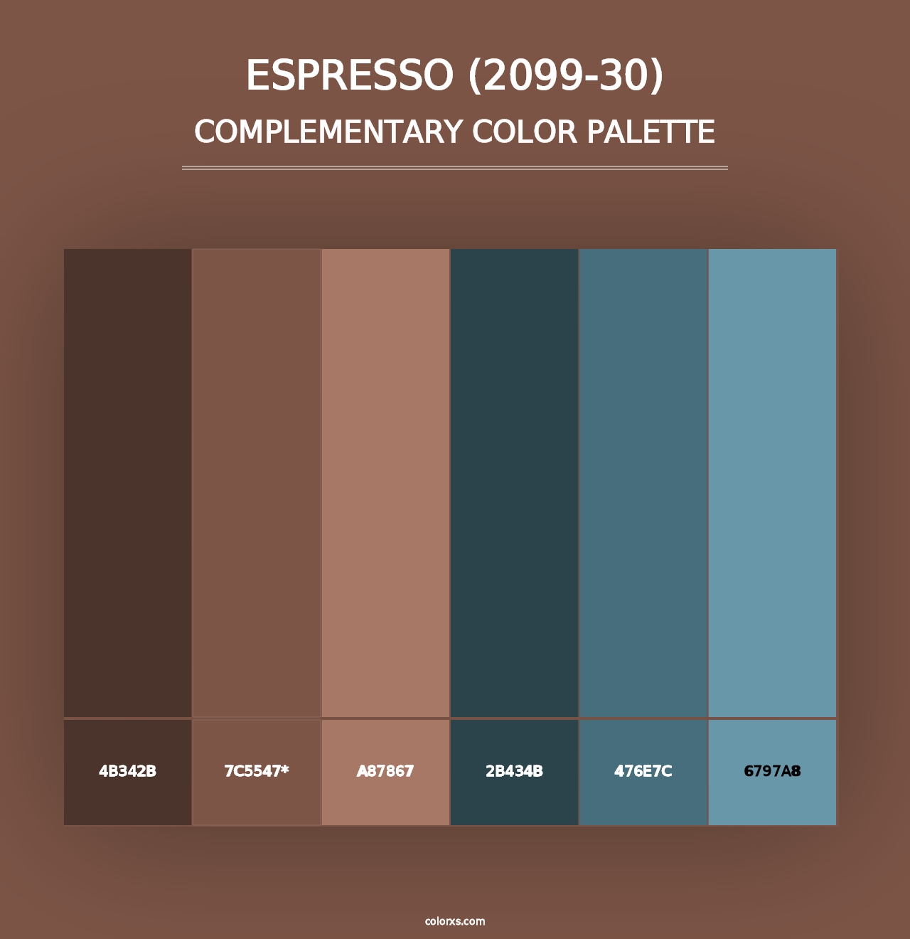 Espresso (2099-30) - Complementary Color Palette