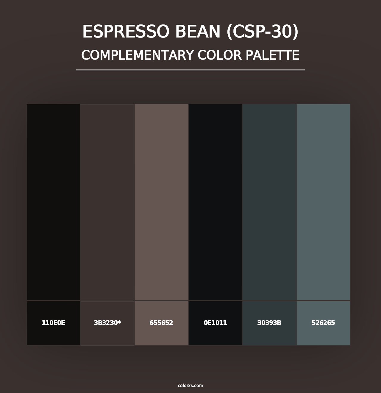 Espresso Bean (CSP-30) - Complementary Color Palette