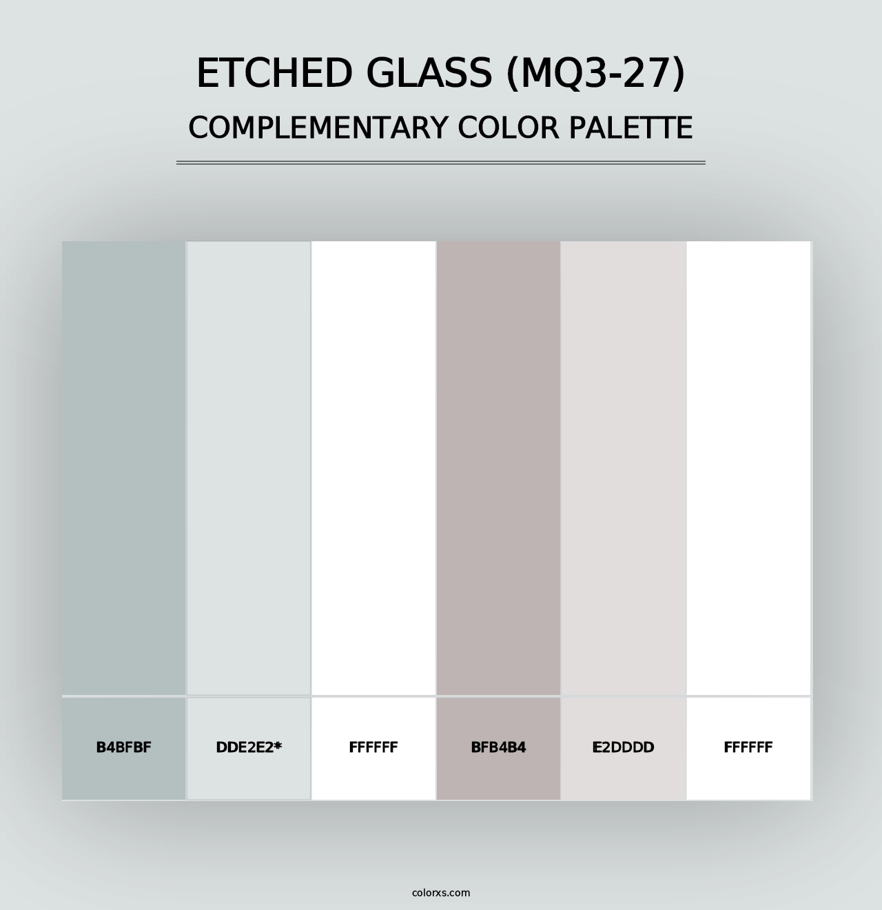 Etched Glass (MQ3-27) - Complementary Color Palette