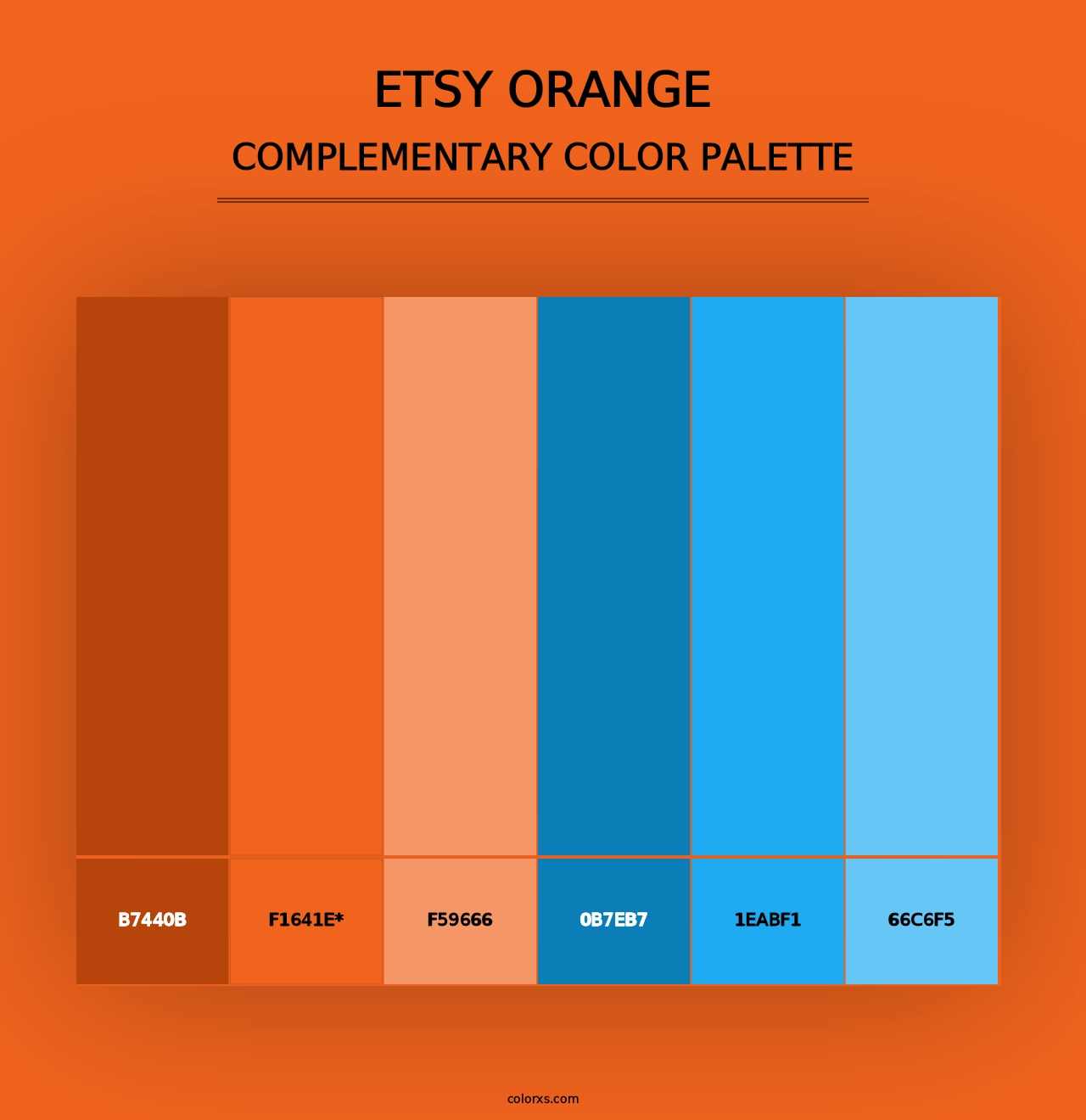 Etsy Orange - Complementary Color Palette