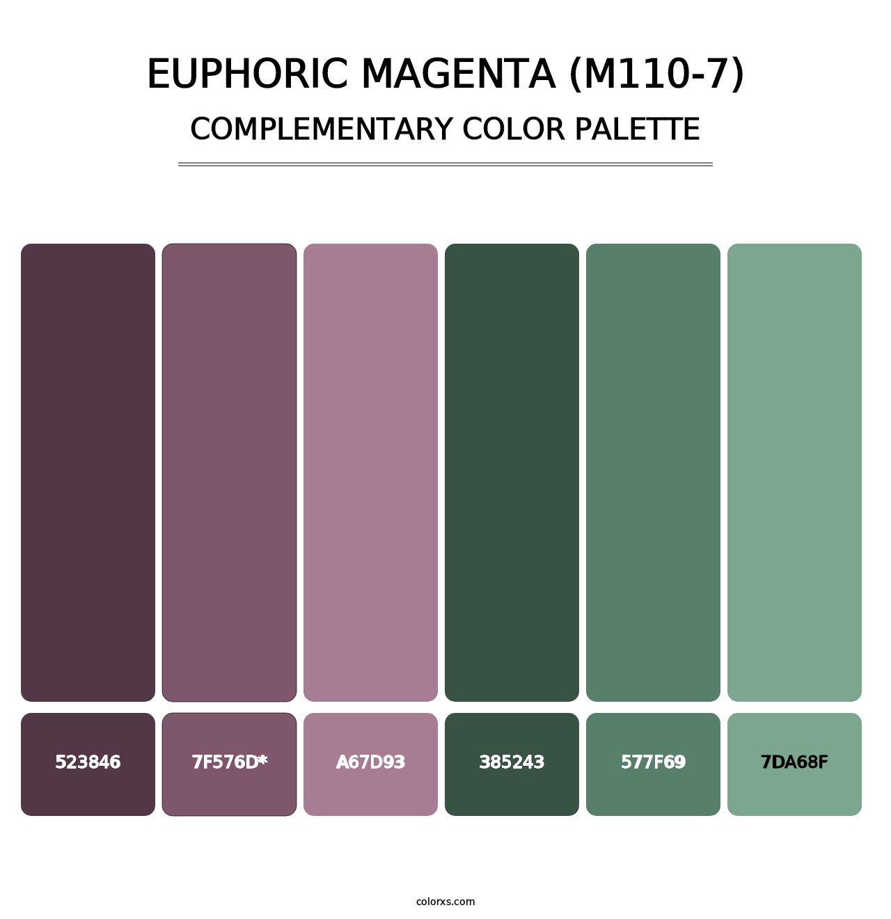 Euphoric Magenta (M110-7) - Complementary Color Palette