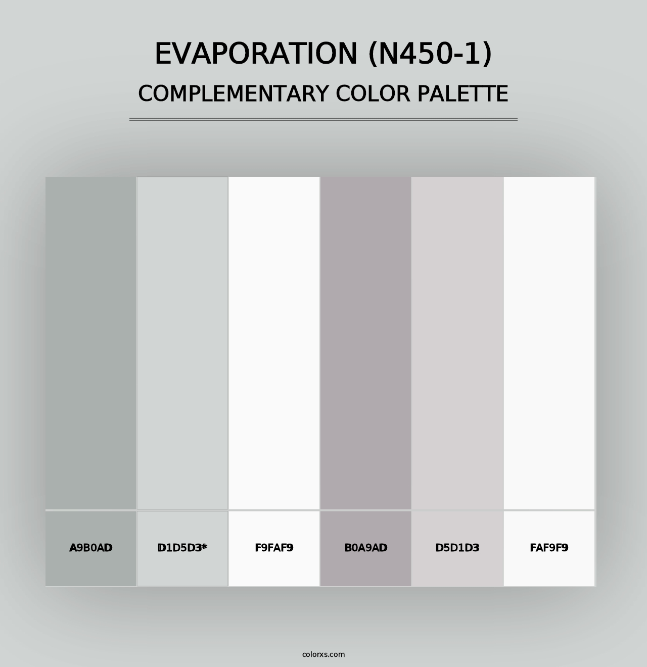 Evaporation (N450-1) - Complementary Color Palette