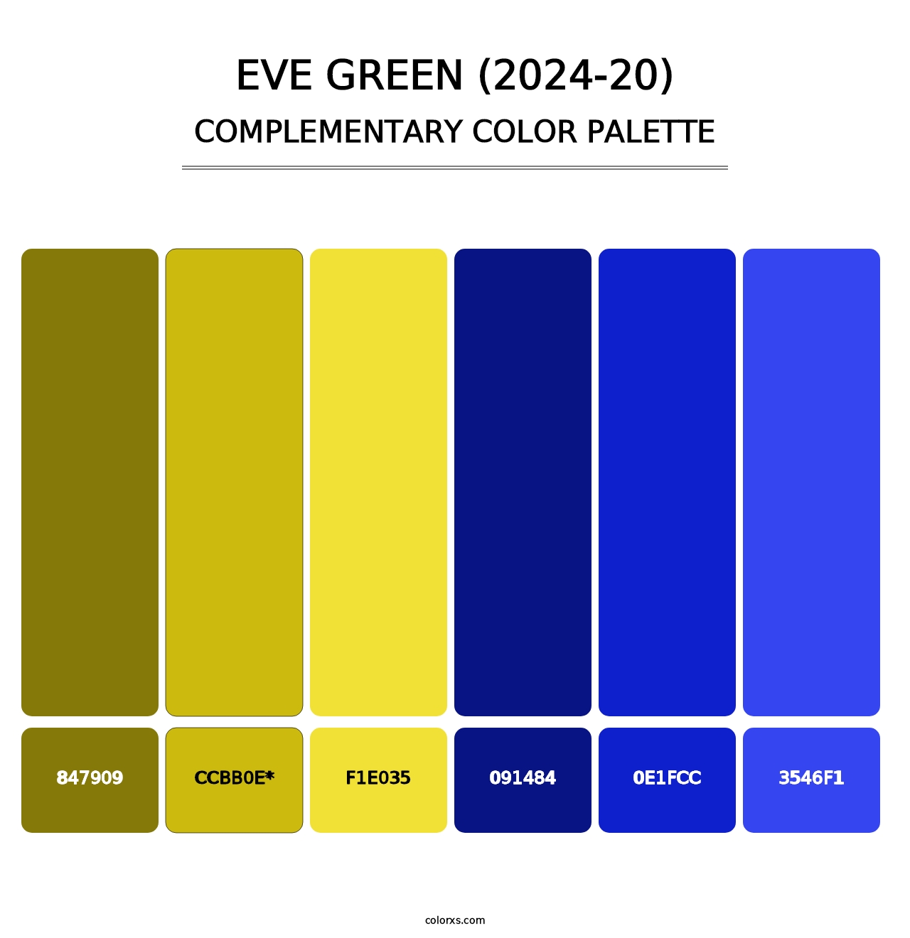 Eve Green (2024-20) - Complementary Color Palette