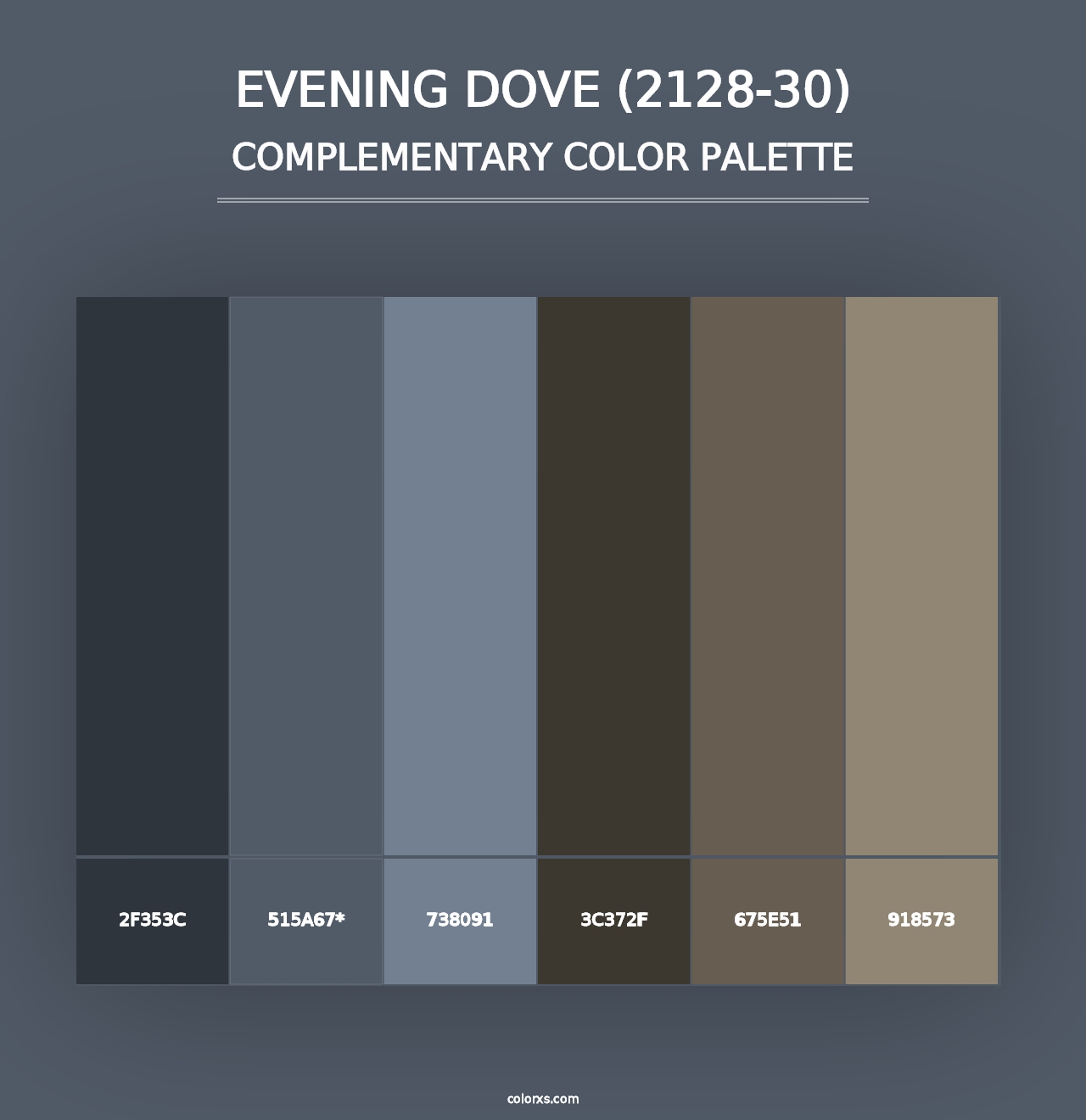 Evening Dove (2128-30) - Complementary Color Palette