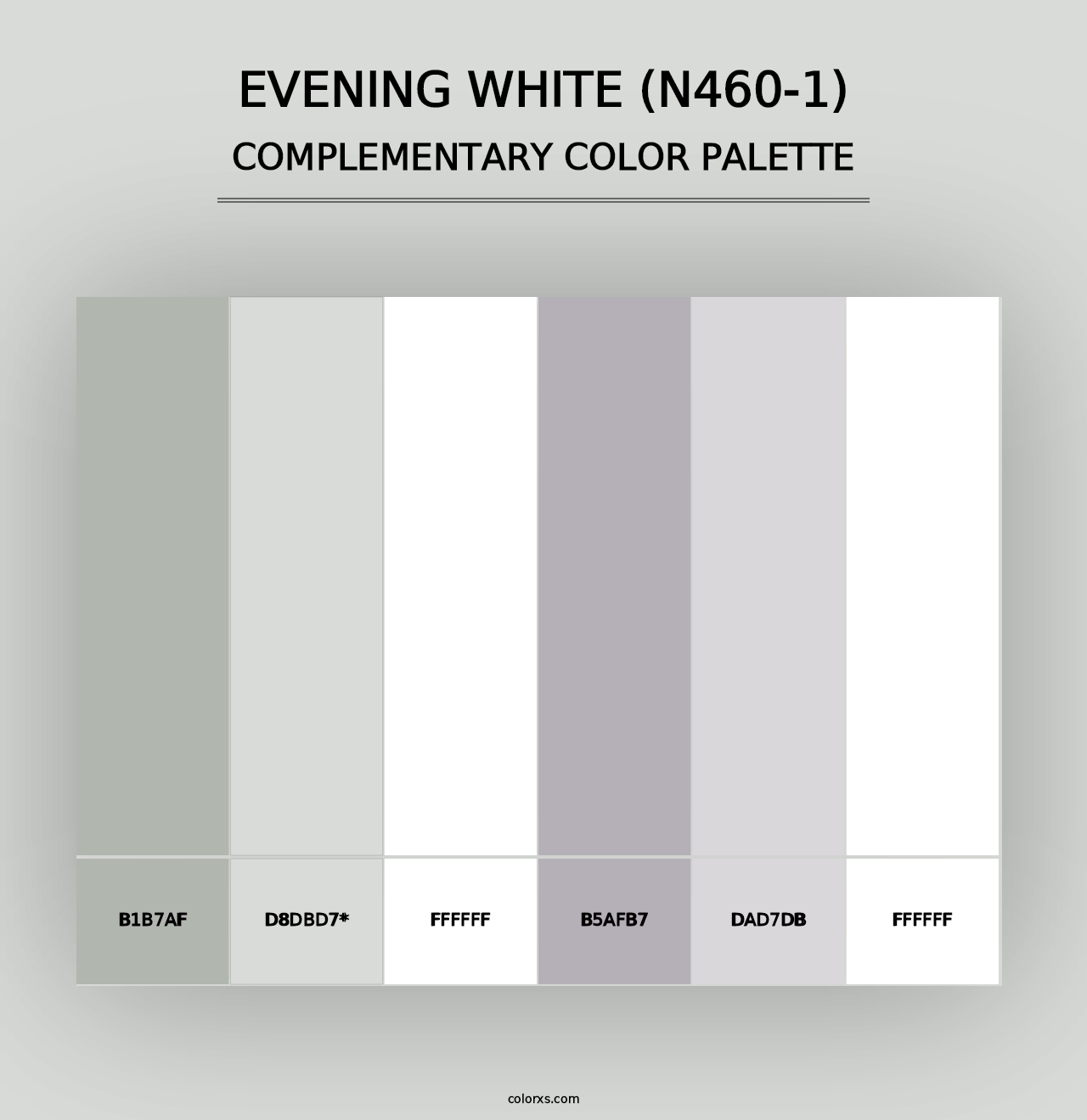 Evening White (N460-1) - Complementary Color Palette