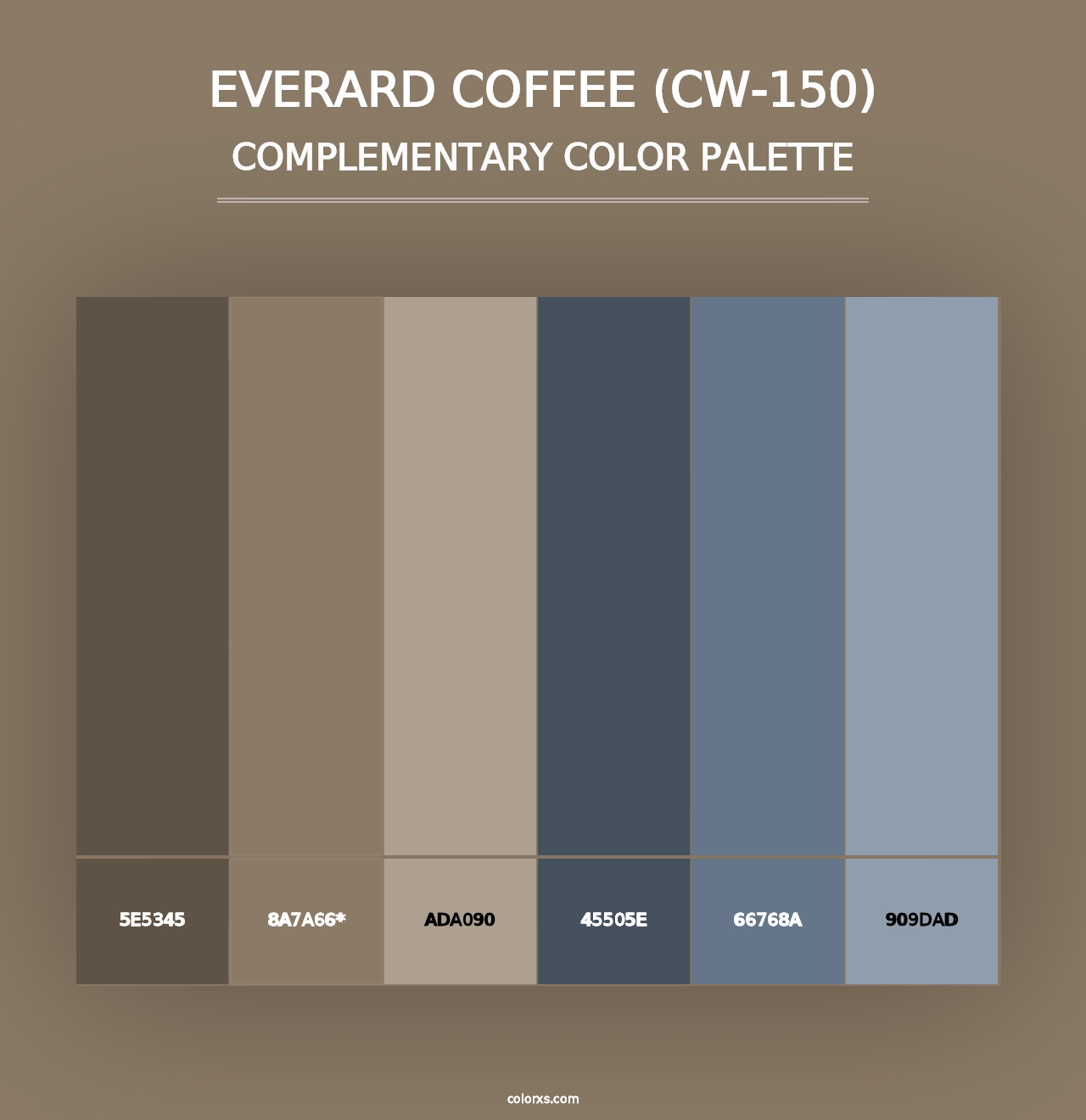 Everard Coffee (CW-150) - Complementary Color Palette