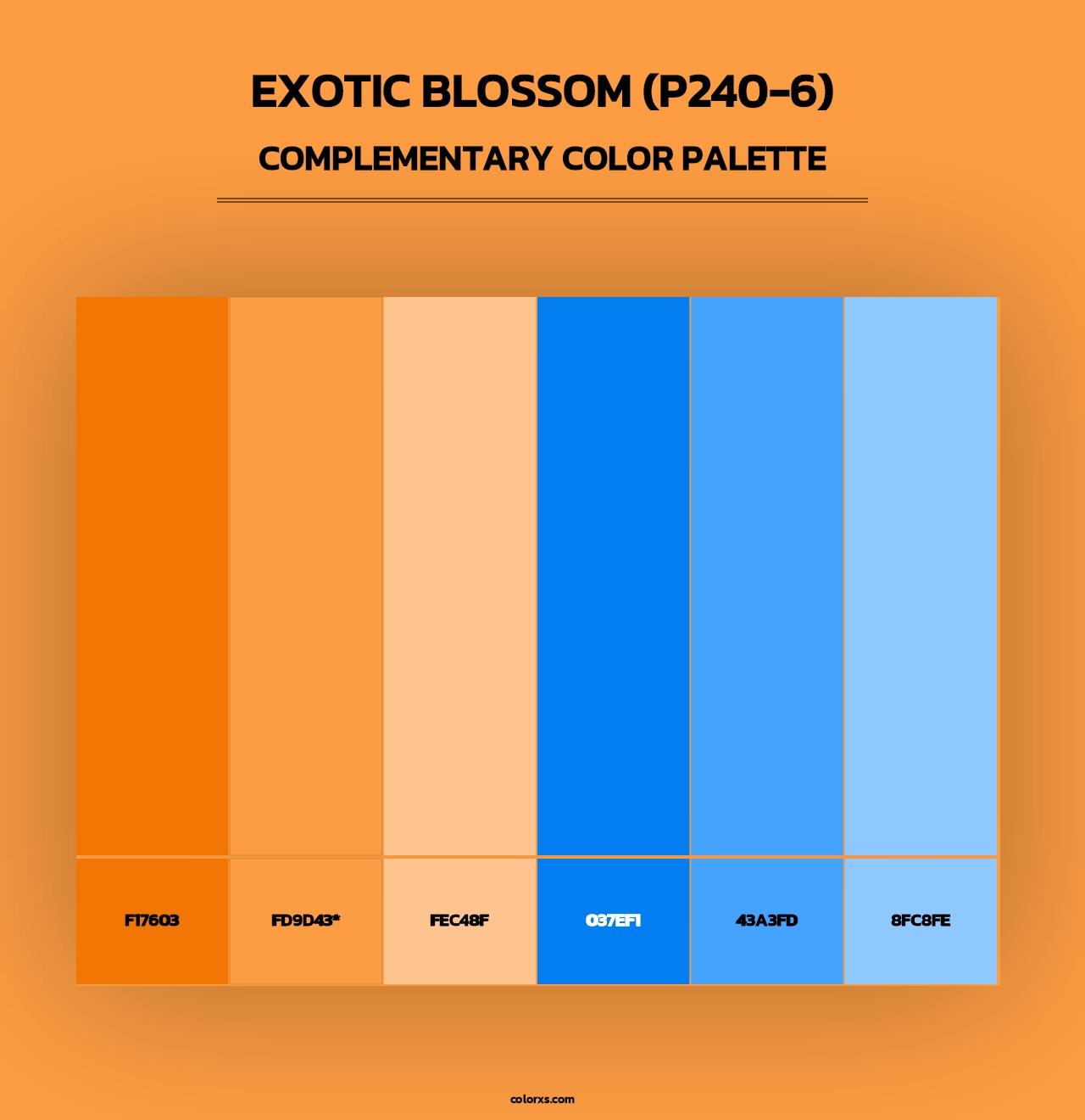 Exotic Blossom (P240-6) - Complementary Color Palette