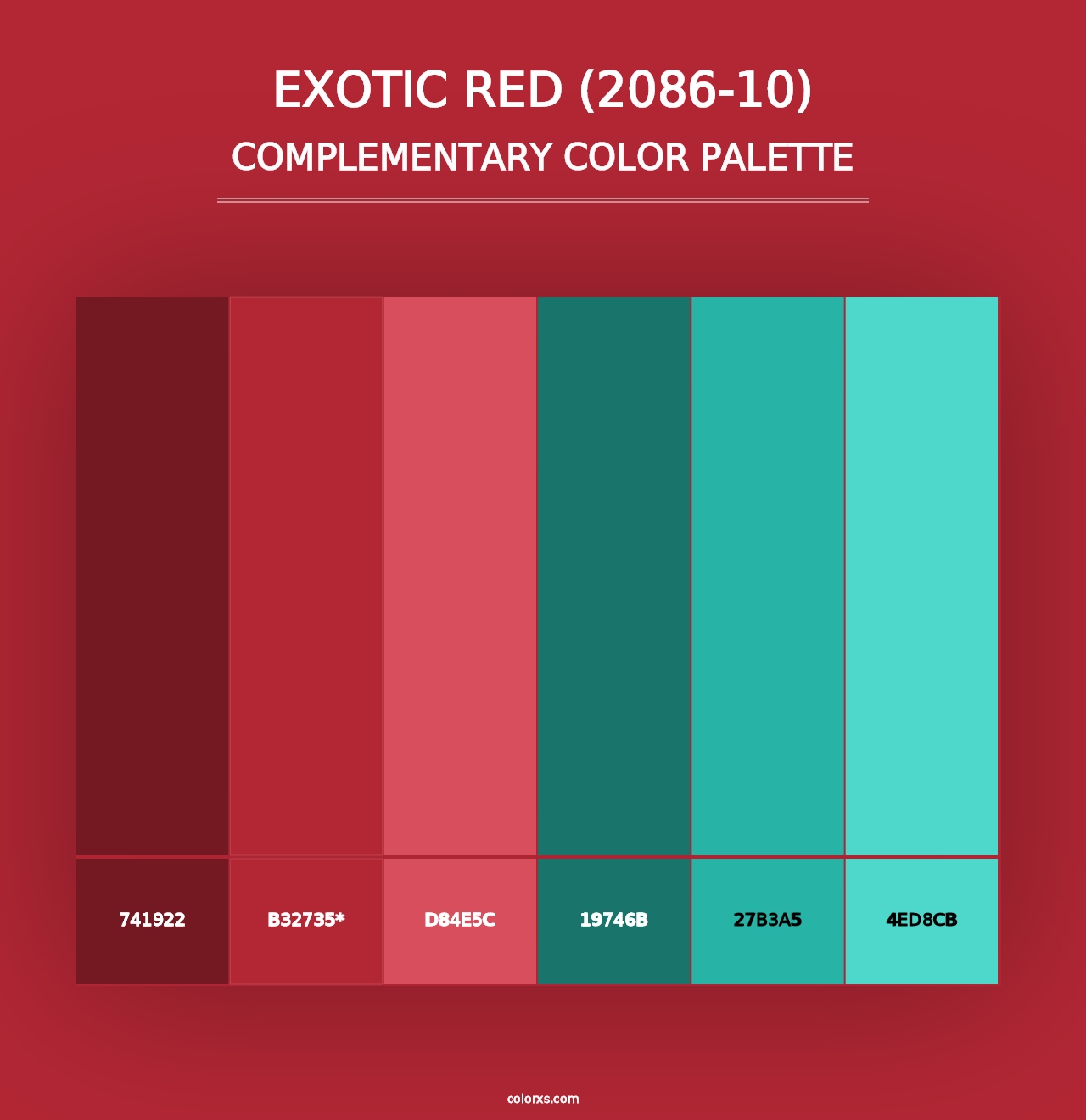 Exotic Red (2086-10) - Complementary Color Palette