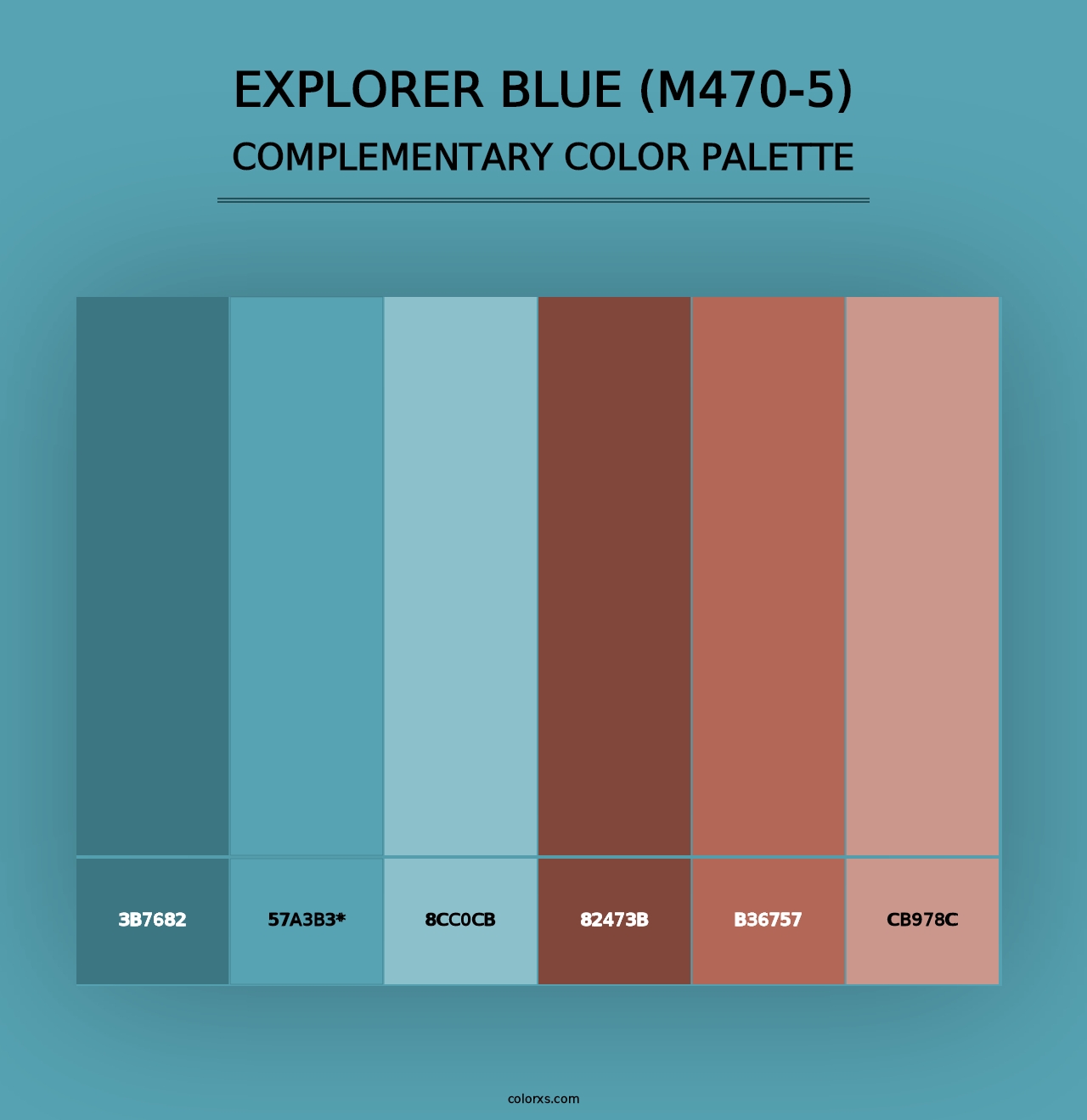 Explorer Blue (M470-5) - Complementary Color Palette