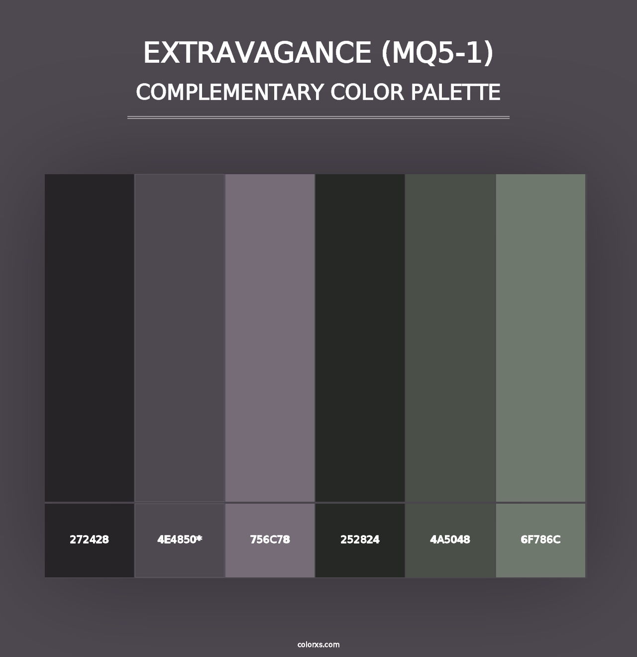 Extravagance (MQ5-1) - Complementary Color Palette