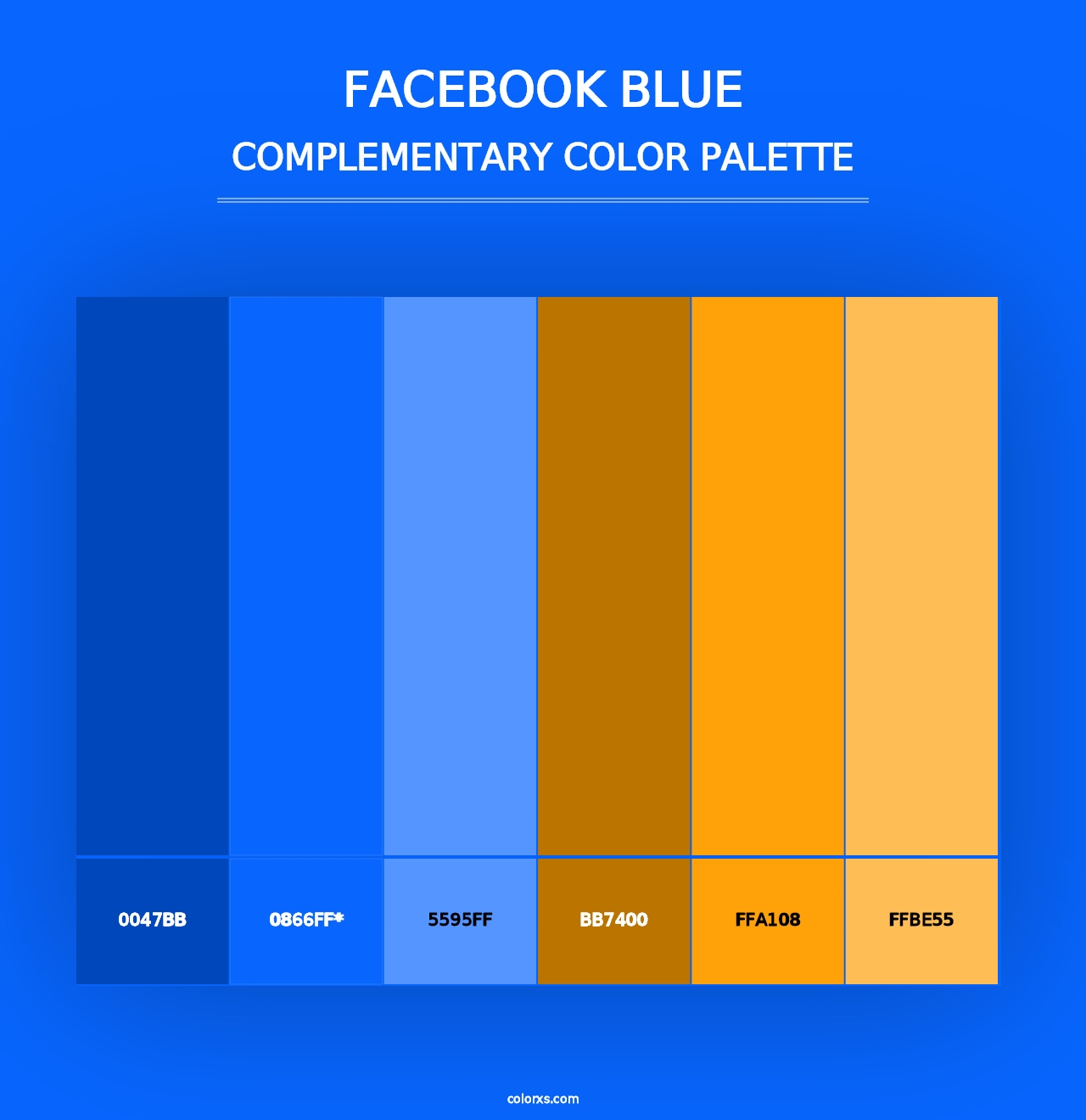 Facebook Blue - Complementary Color Palette