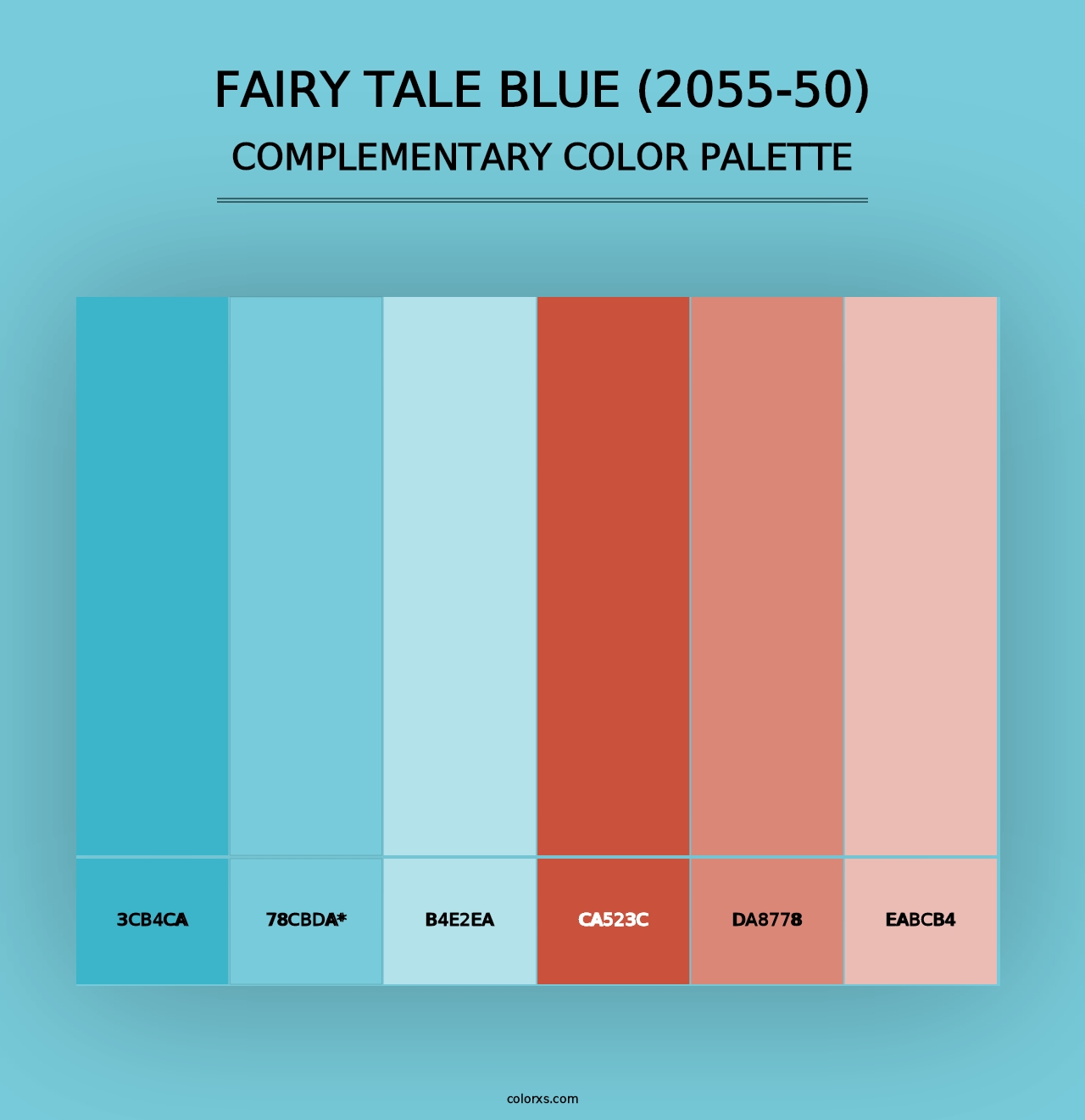 Fairy Tale Blue (2055-50) - Complementary Color Palette