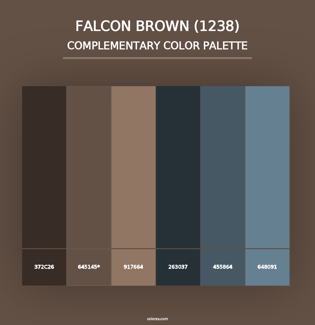 Falcon Brown (1238) - Complementary Color Palette