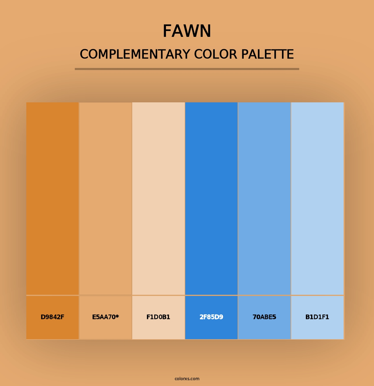 Fawn - Complementary Color Palette