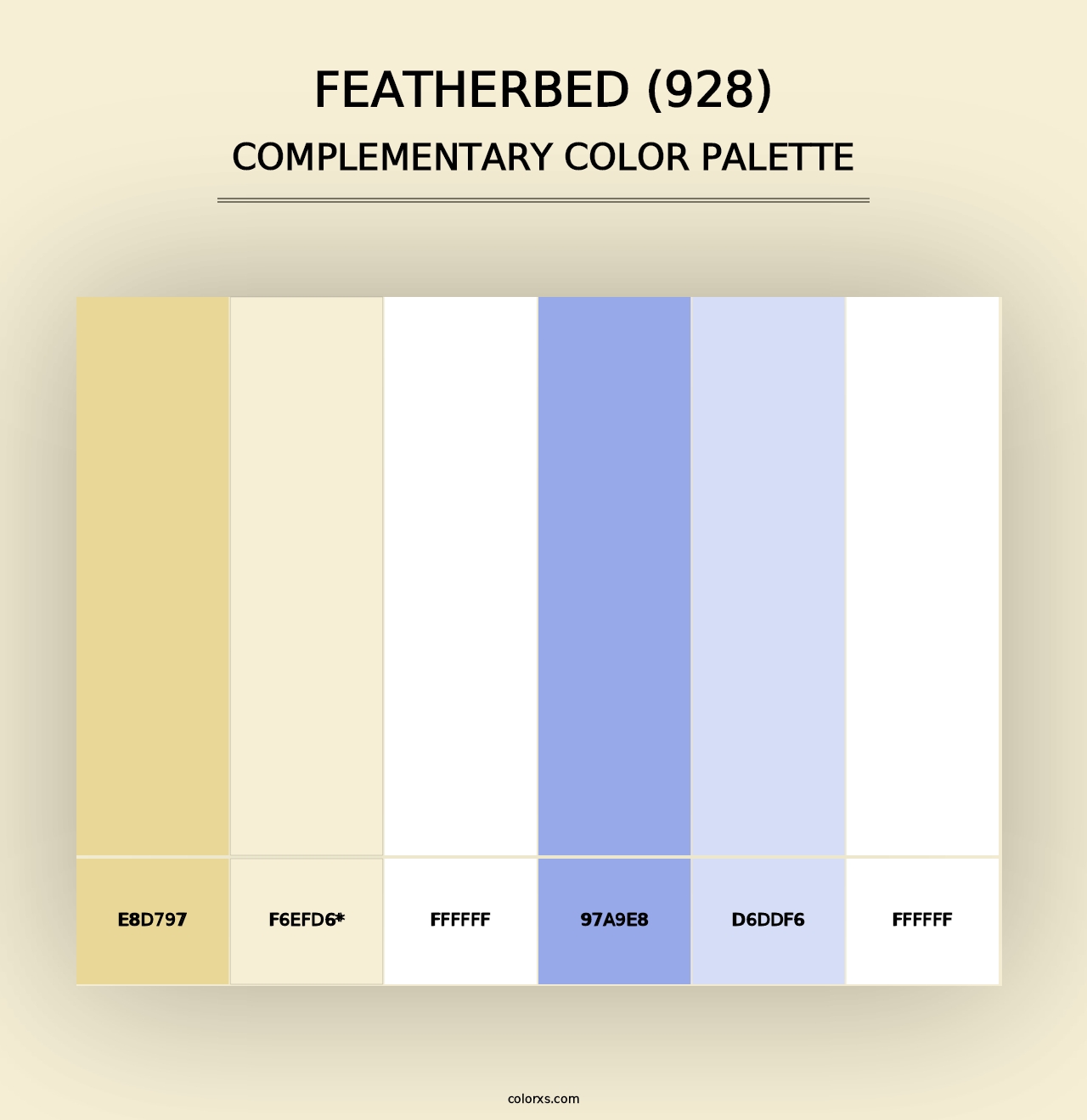 Featherbed (928) - Complementary Color Palette