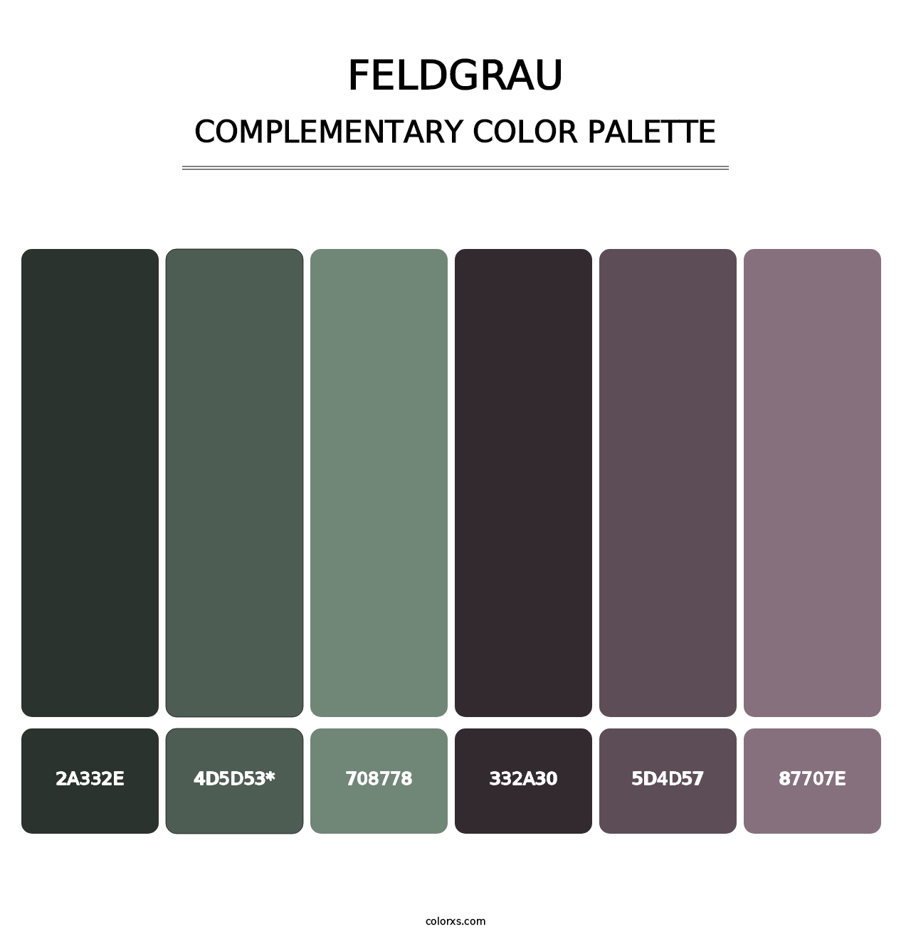 Feldgrau - Complementary Color Palette