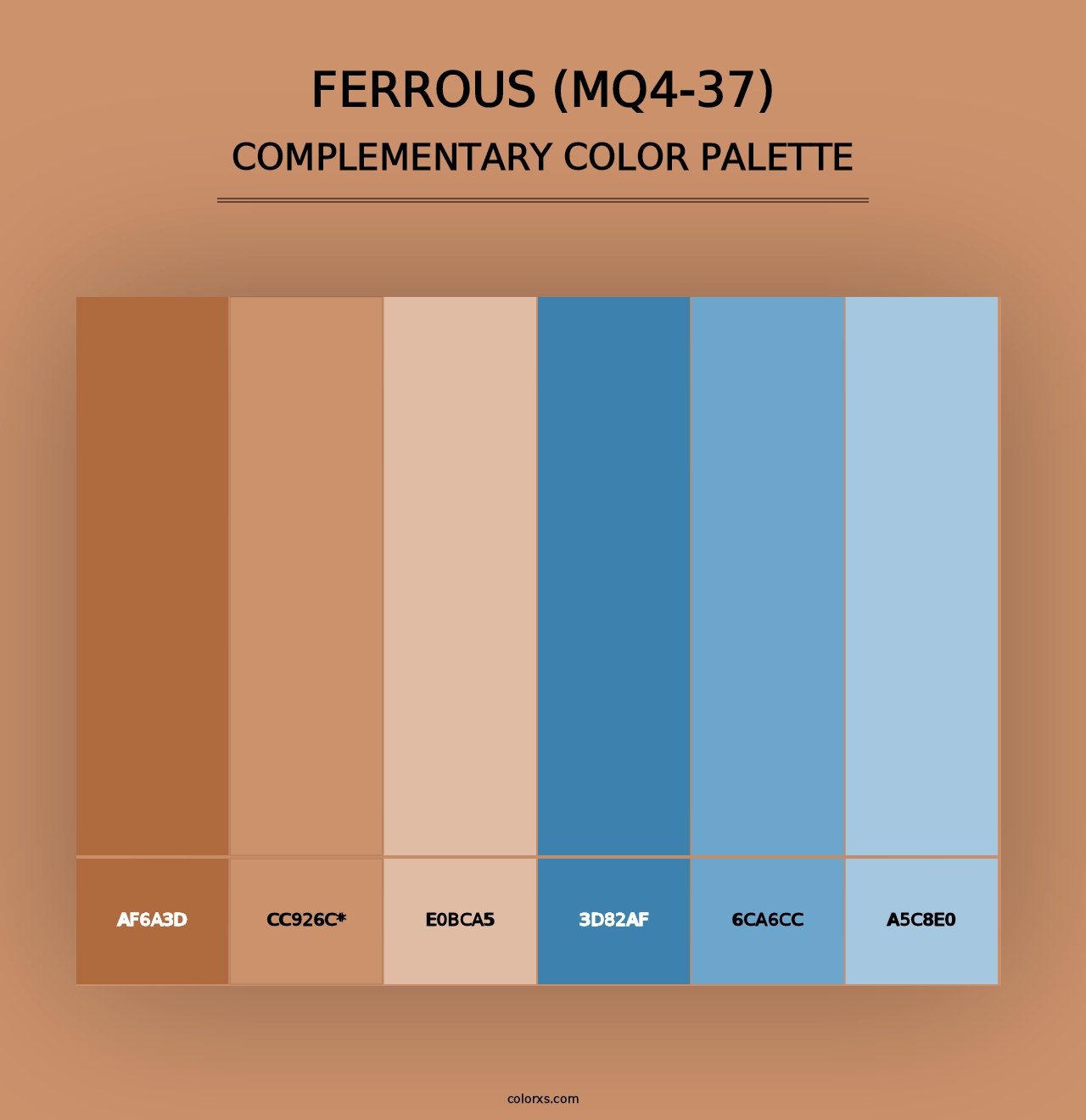 Ferrous (MQ4-37) - Complementary Color Palette