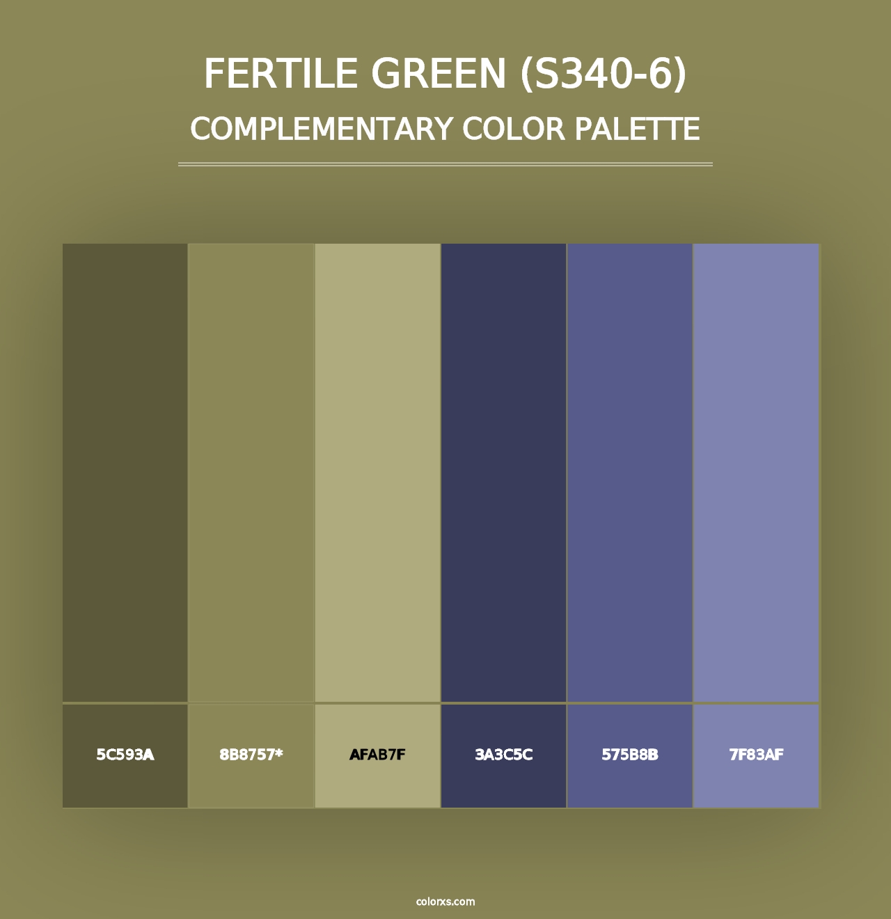 Fertile Green (S340-6) - Complementary Color Palette