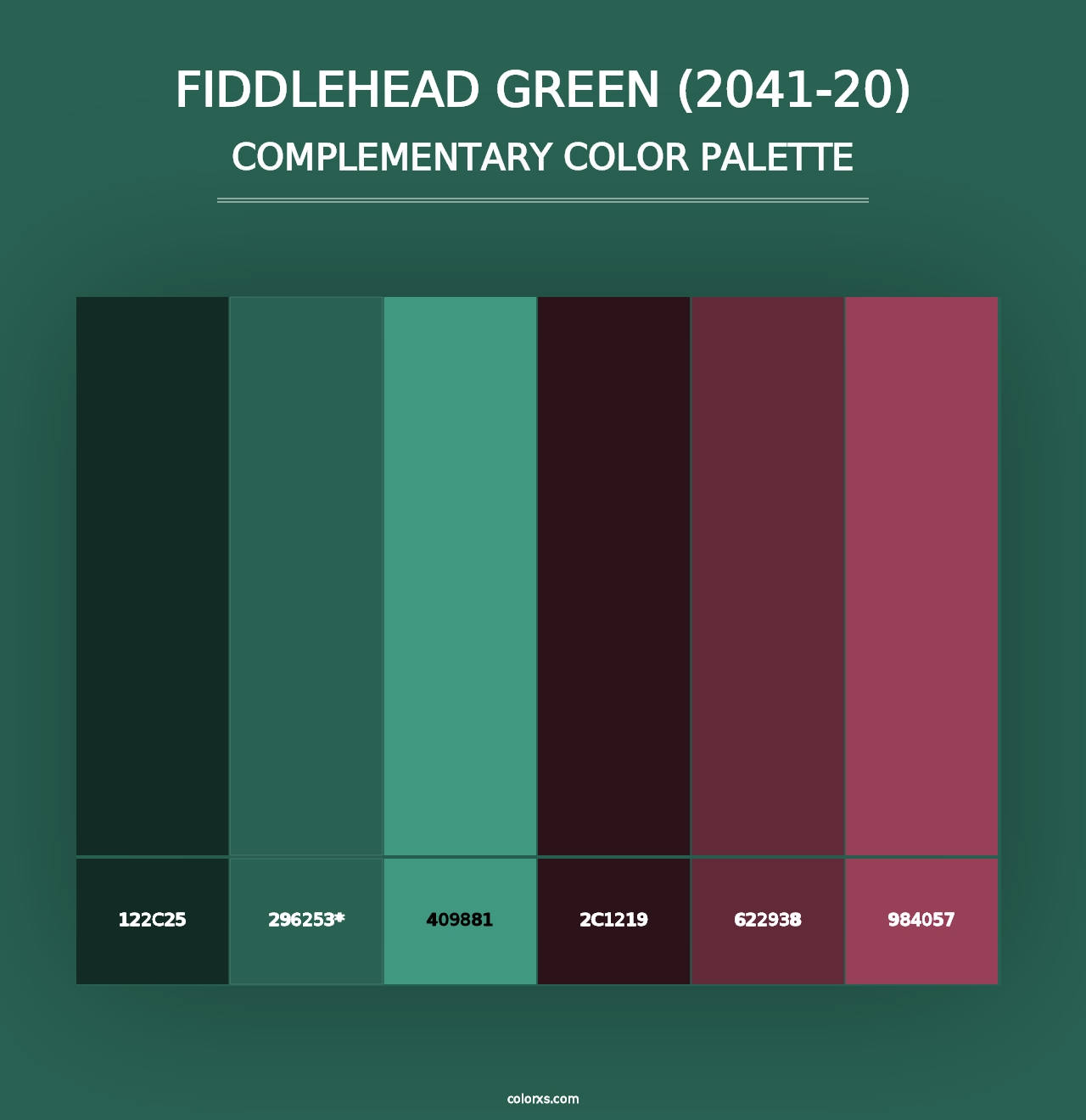 Fiddlehead Green (2041-20) - Complementary Color Palette