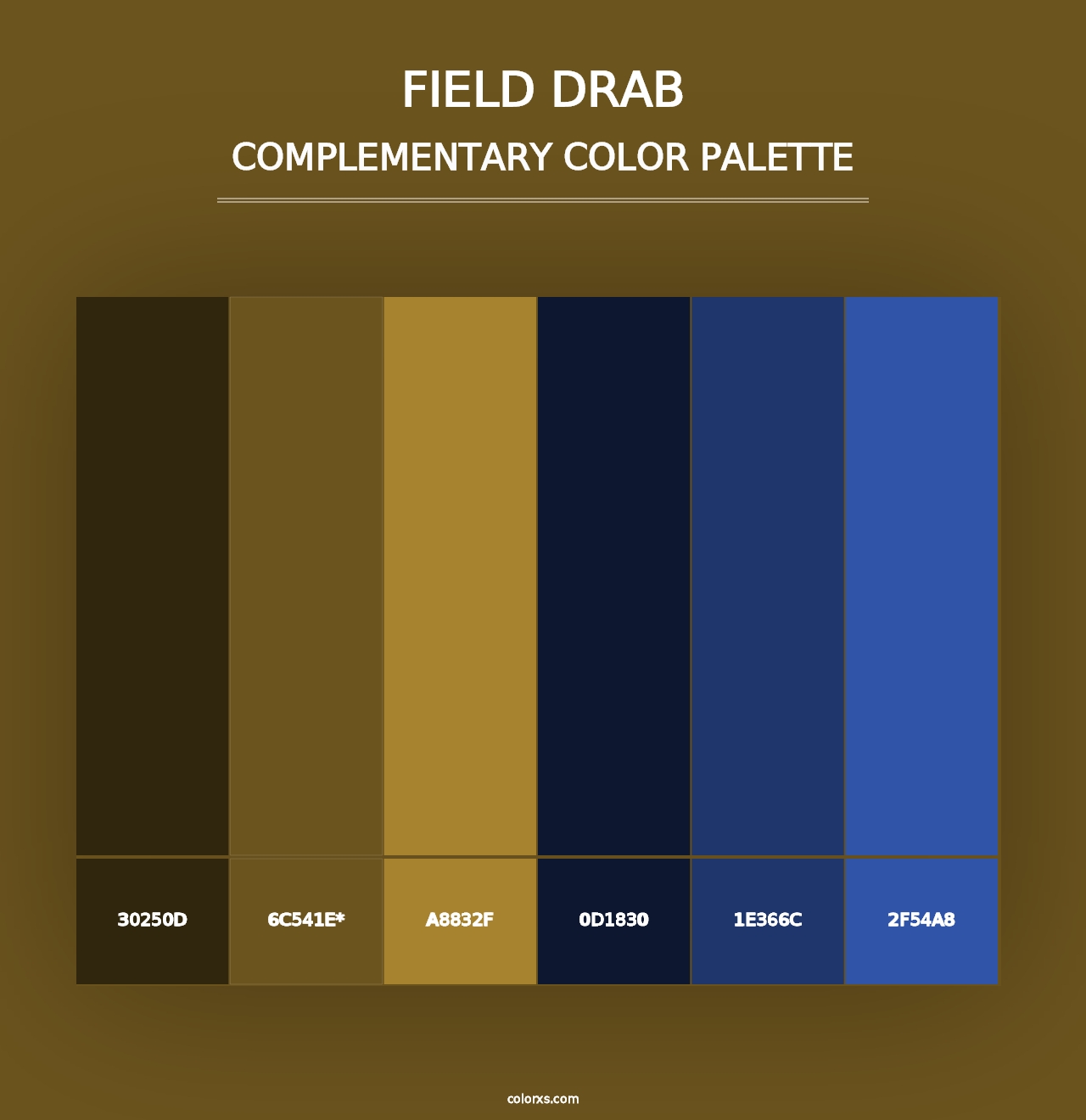 Field Drab - Complementary Color Palette