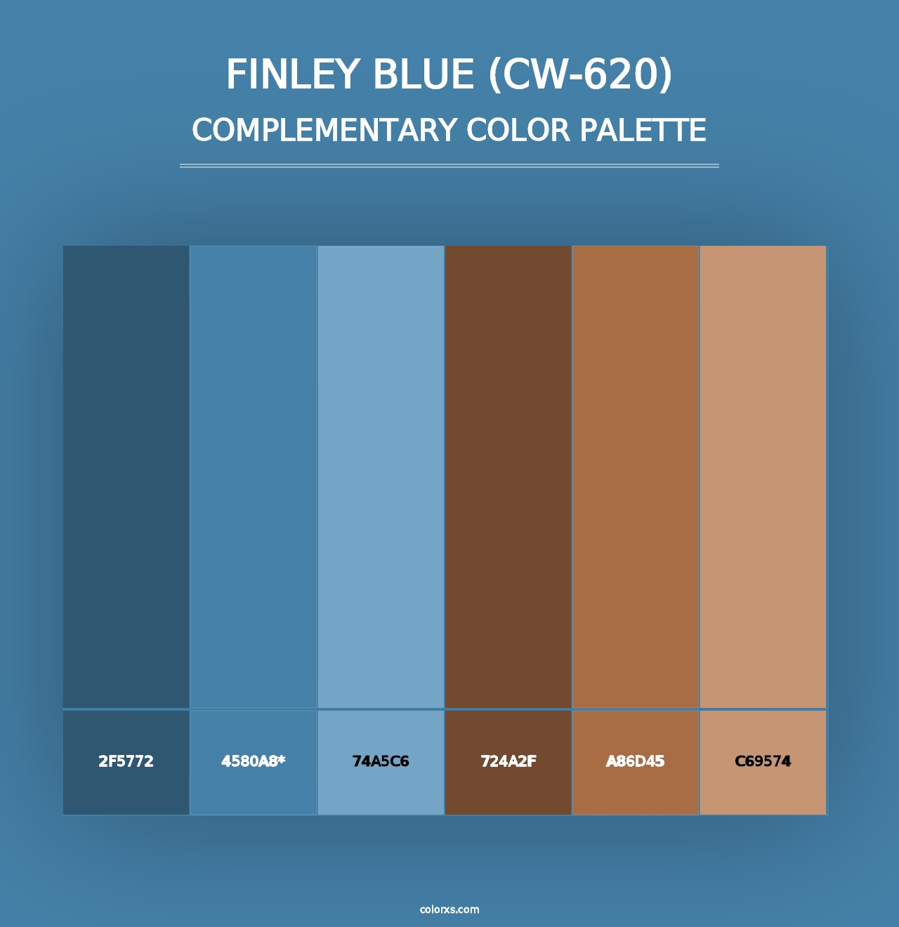 Finley Blue (CW-620) - Complementary Color Palette