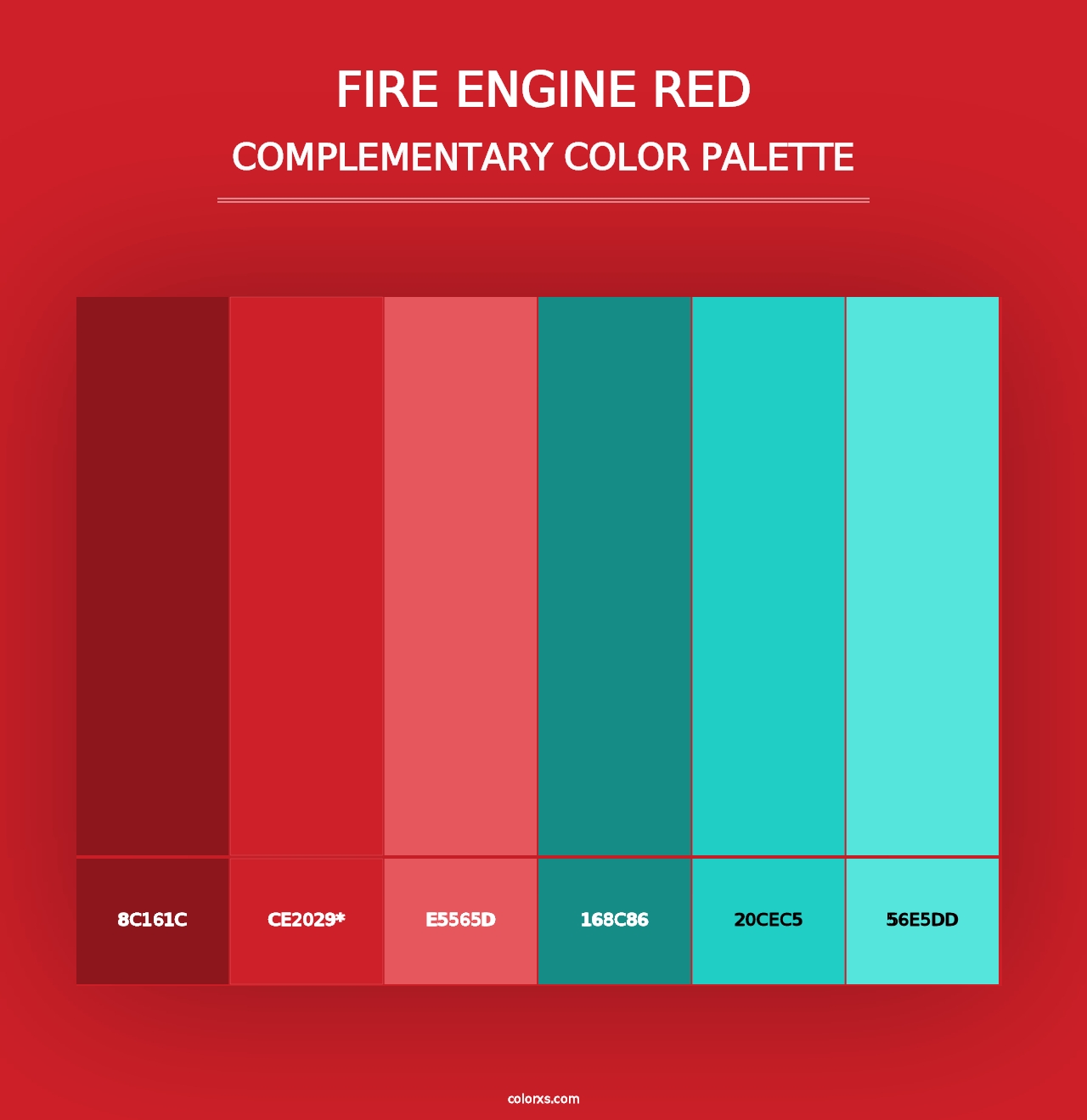 Fire Engine Red - Complementary Color Palette