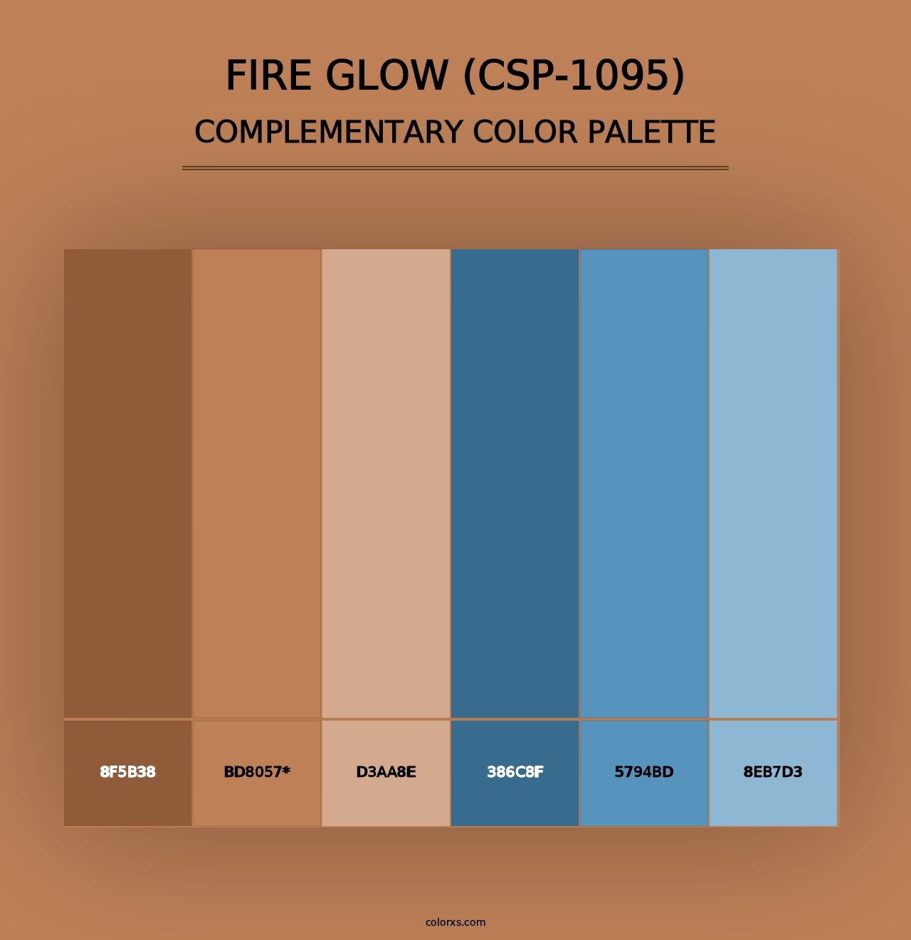 Fire Glow (CSP-1095) - Complementary Color Palette