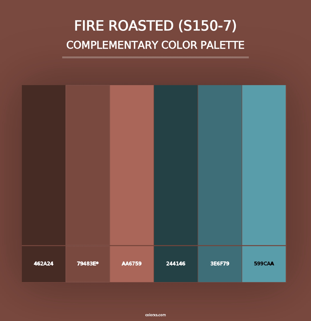 Fire Roasted (S150-7) - Complementary Color Palette