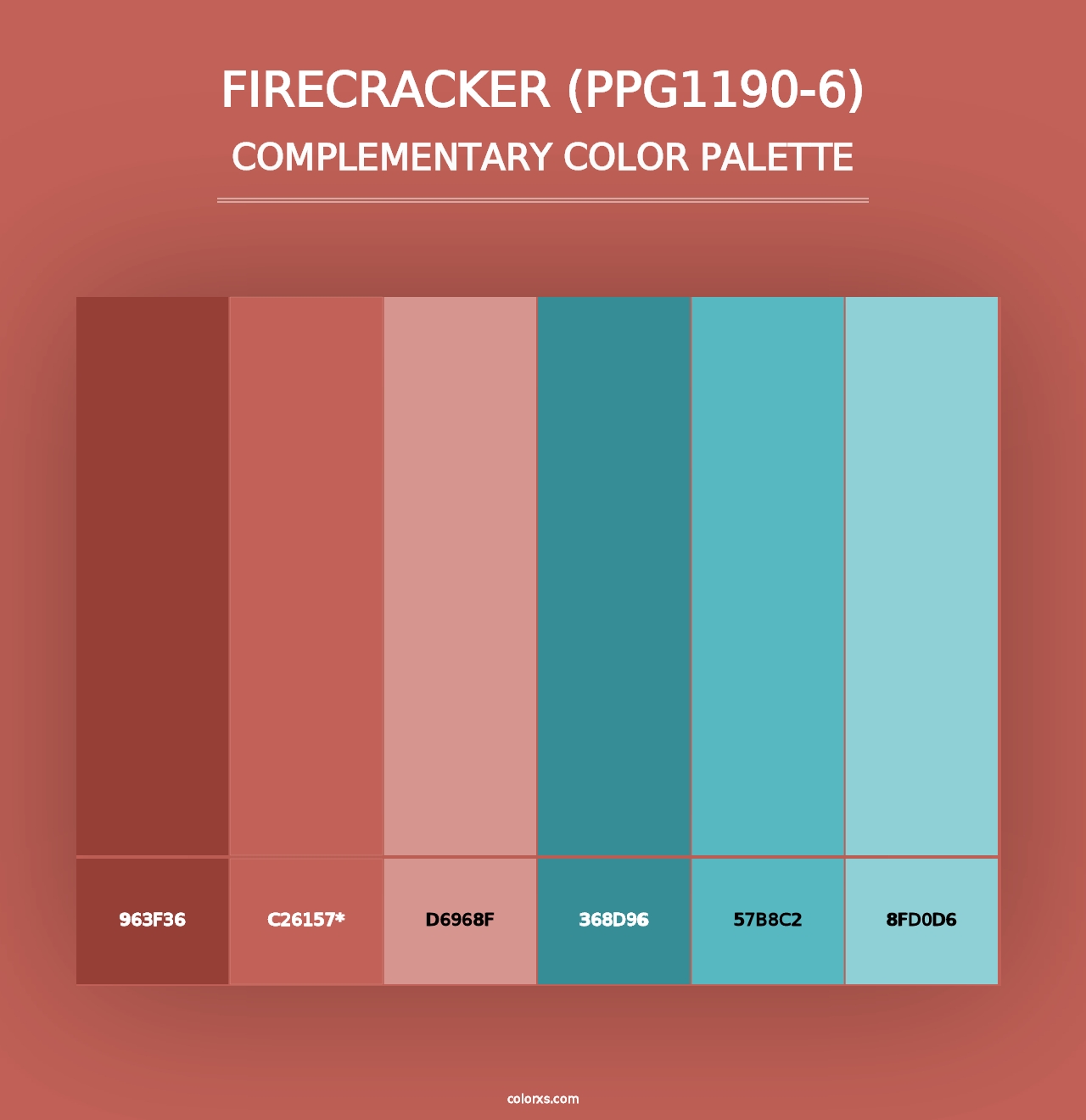 Firecracker (PPG1190-6) - Complementary Color Palette