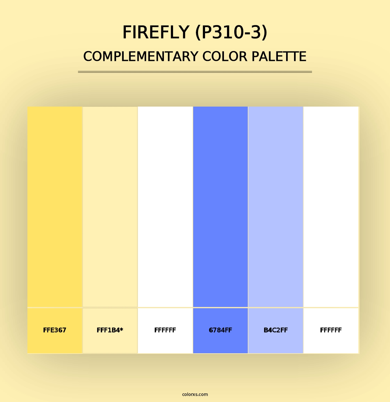 Firefly (P310-3) - Complementary Color Palette