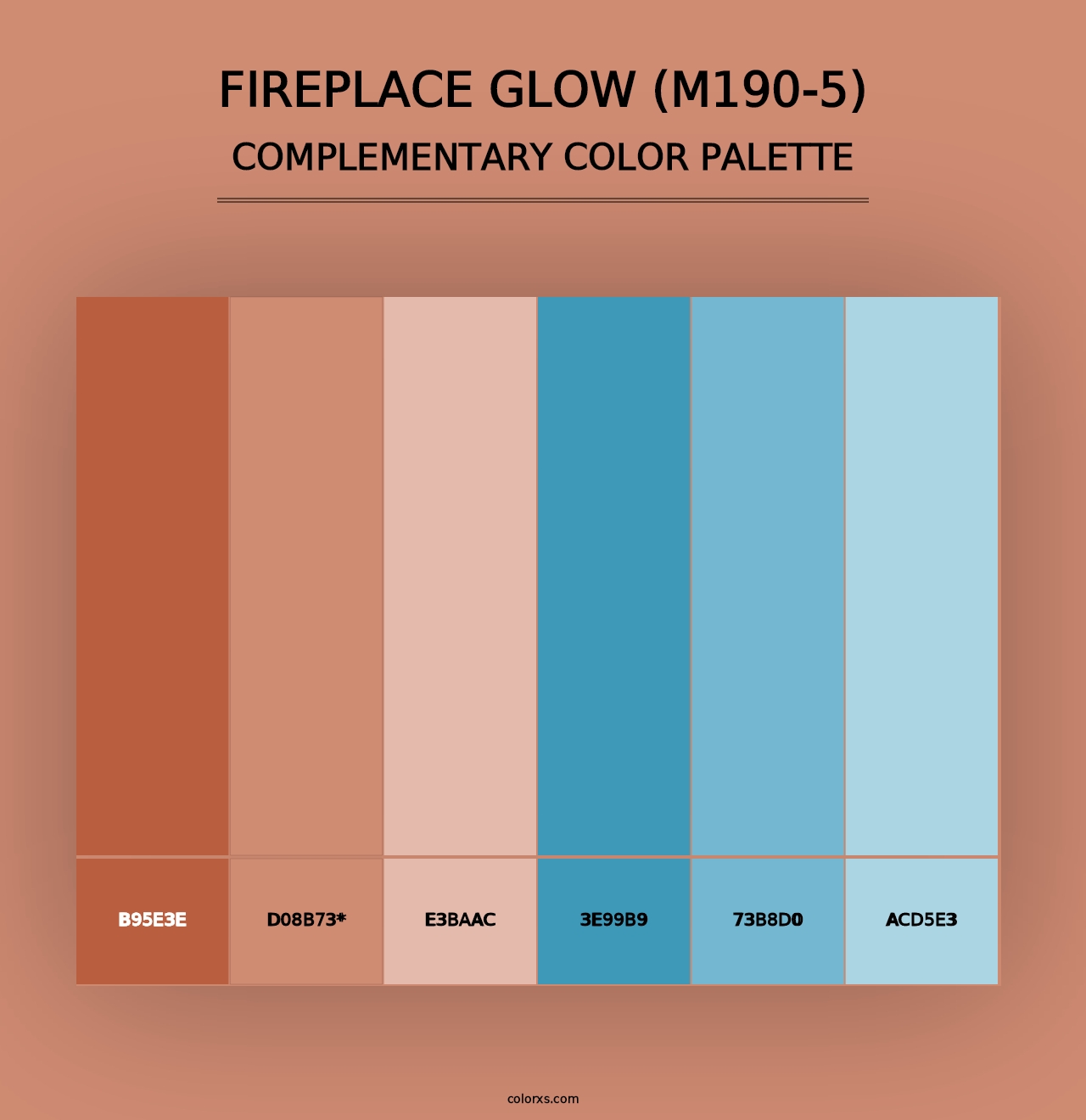 Fireplace Glow (M190-5) - Complementary Color Palette